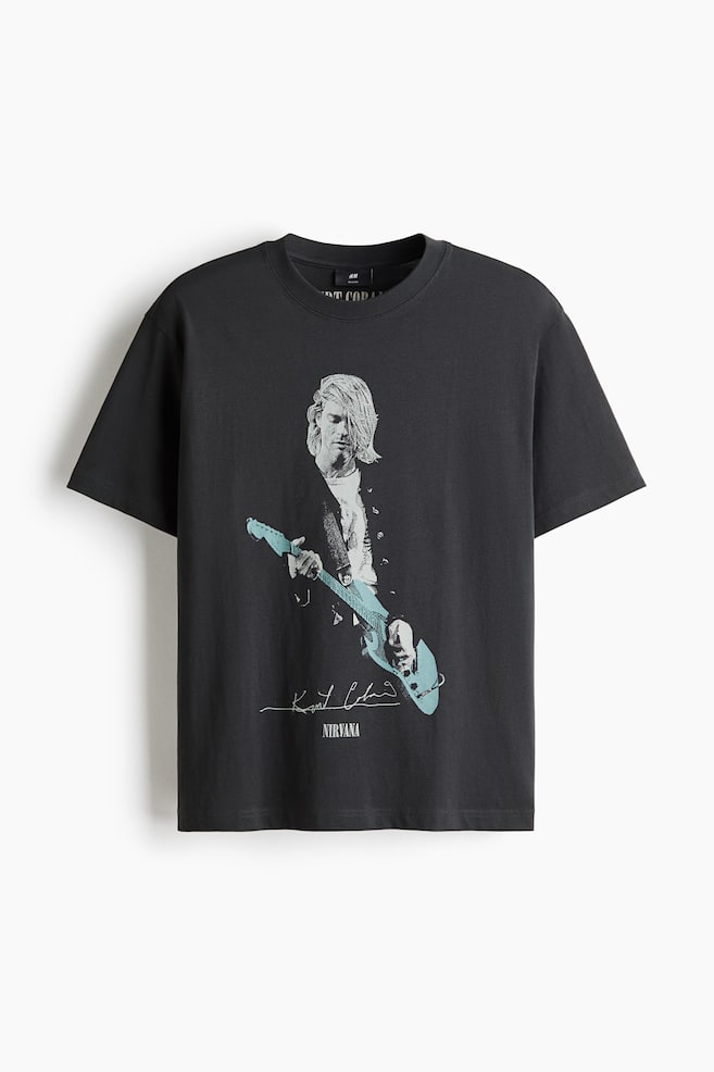 Loose Fit T-shirt - Dark gray/Nirvana/White/Formula 1/Black/Post Malone/White/Claude Monet/Black/Florida Gators/White/Oasis/Black/Metallica/White/University of Michigan/White/The Rolling Stones/Black/Scarface/Black/Nirvana/White/NASCAR/Black/2Pac/White/Kodak/Dark green/Henri Matisse/White/Smiley® Originals/Light blue/Monet/White/Keith Haring - 1