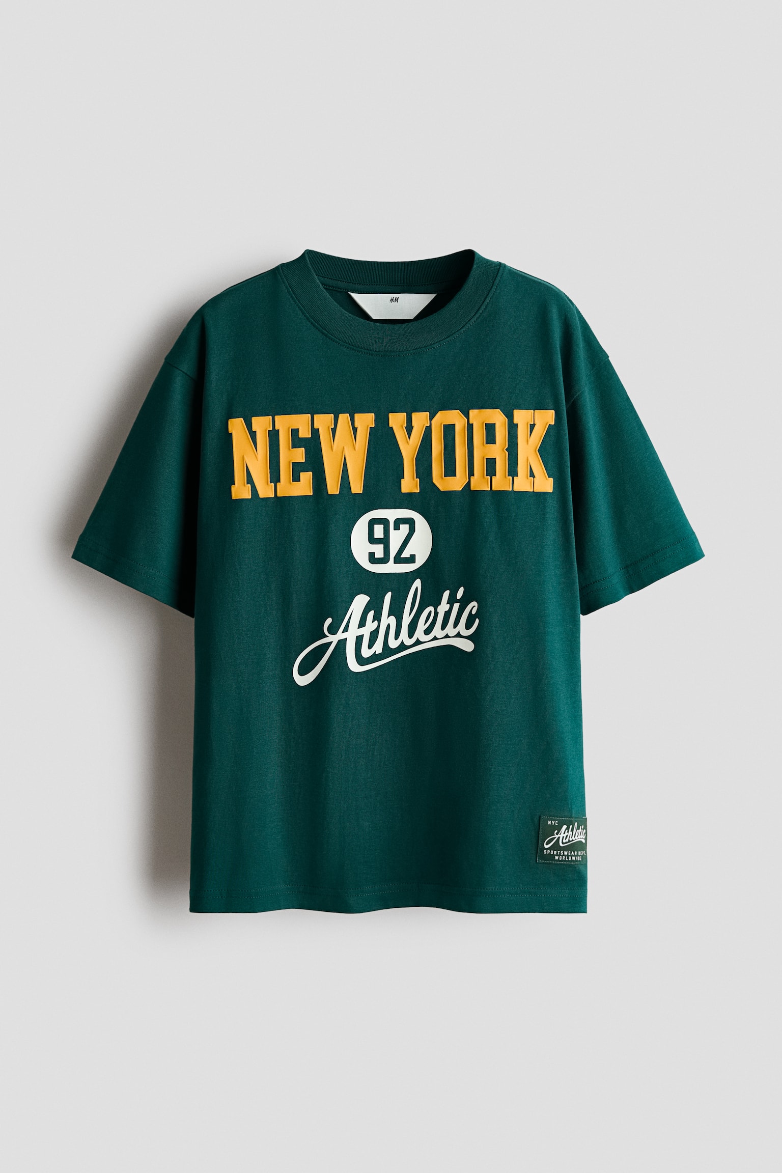 Áo thun cotton in hình - Green/New York/Màu đen/Sports Division