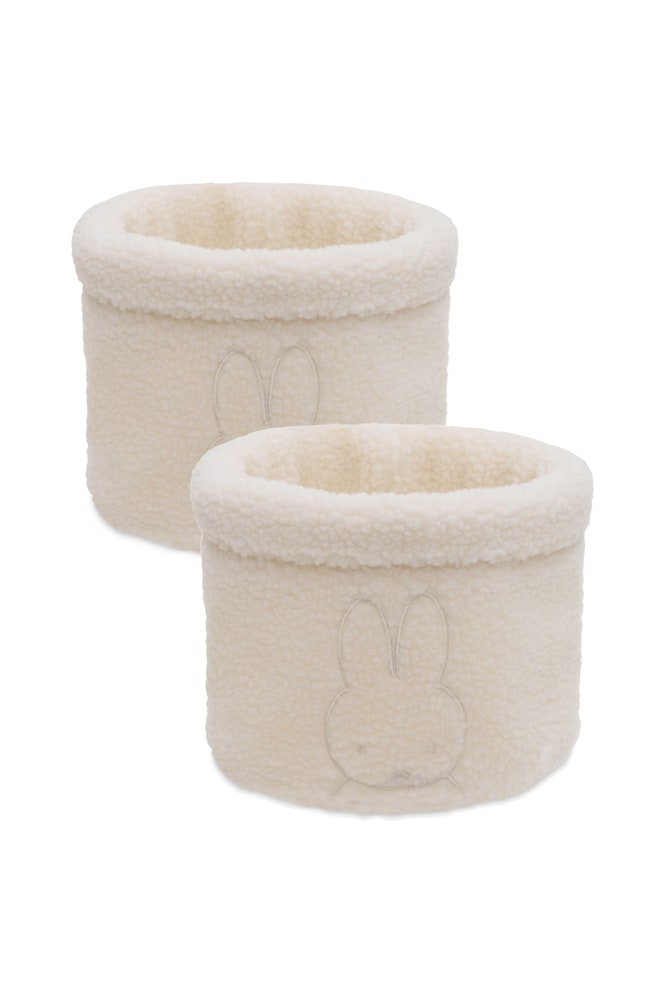 Panier De Rangement - Cosy Knit - 2-pack - Teddy Miffy/oatmeal/Check Knit/oatmeal/Check Knit/biscuit/Cosy Knit/sea Green - 1