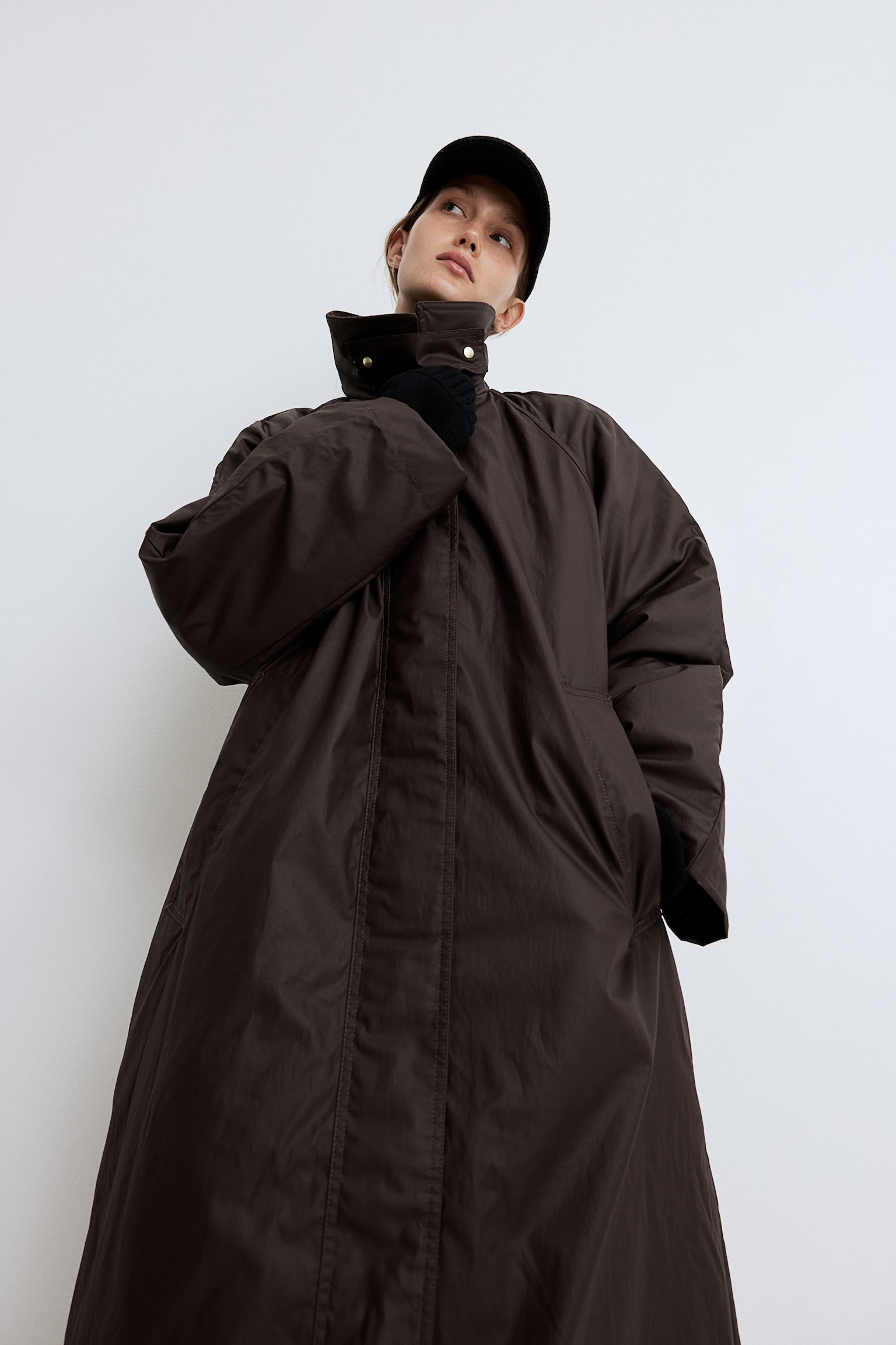 Waxed coat - Dark brown/Black - 1