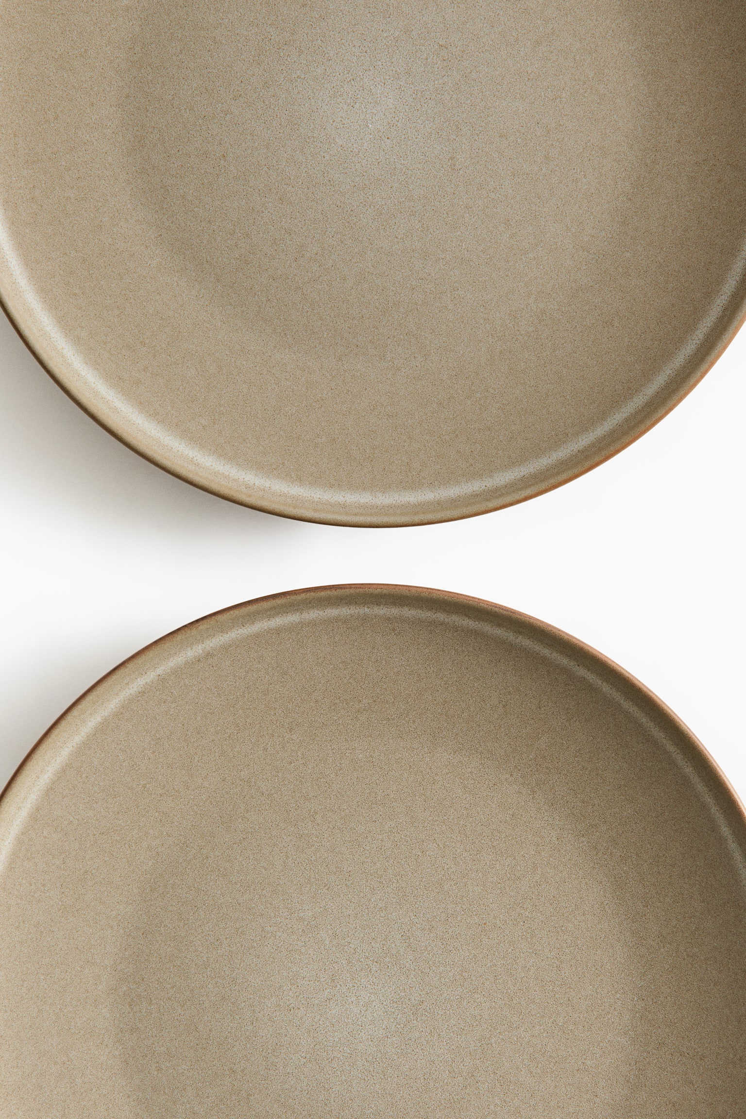 2-pack reactive-glaze dinner plates - Beige/Light beige/Black - 3