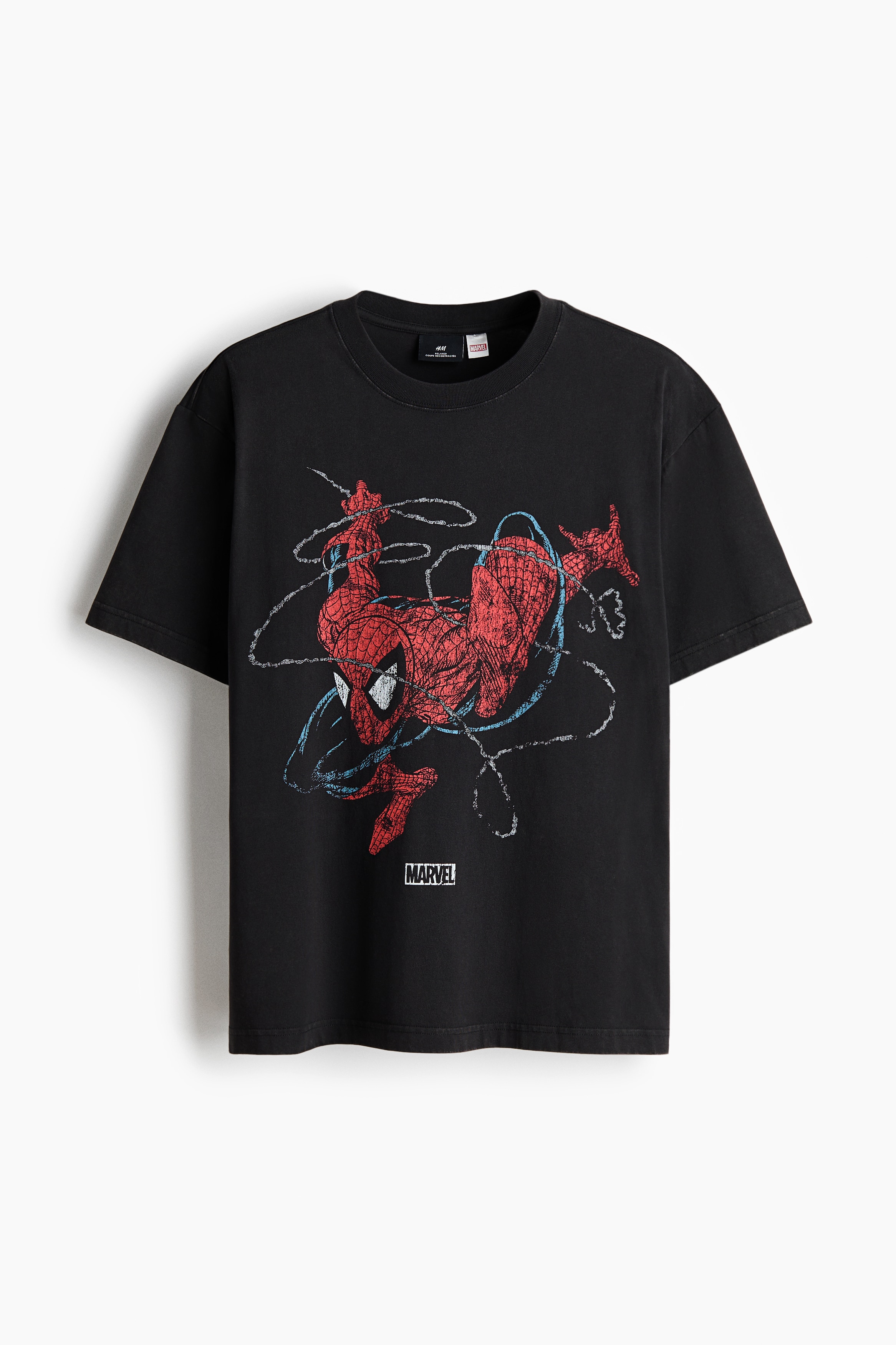 Loose Fit Printed T-shirt - Black/Spider-Man/Black/Nirvana/Light blue/apoh