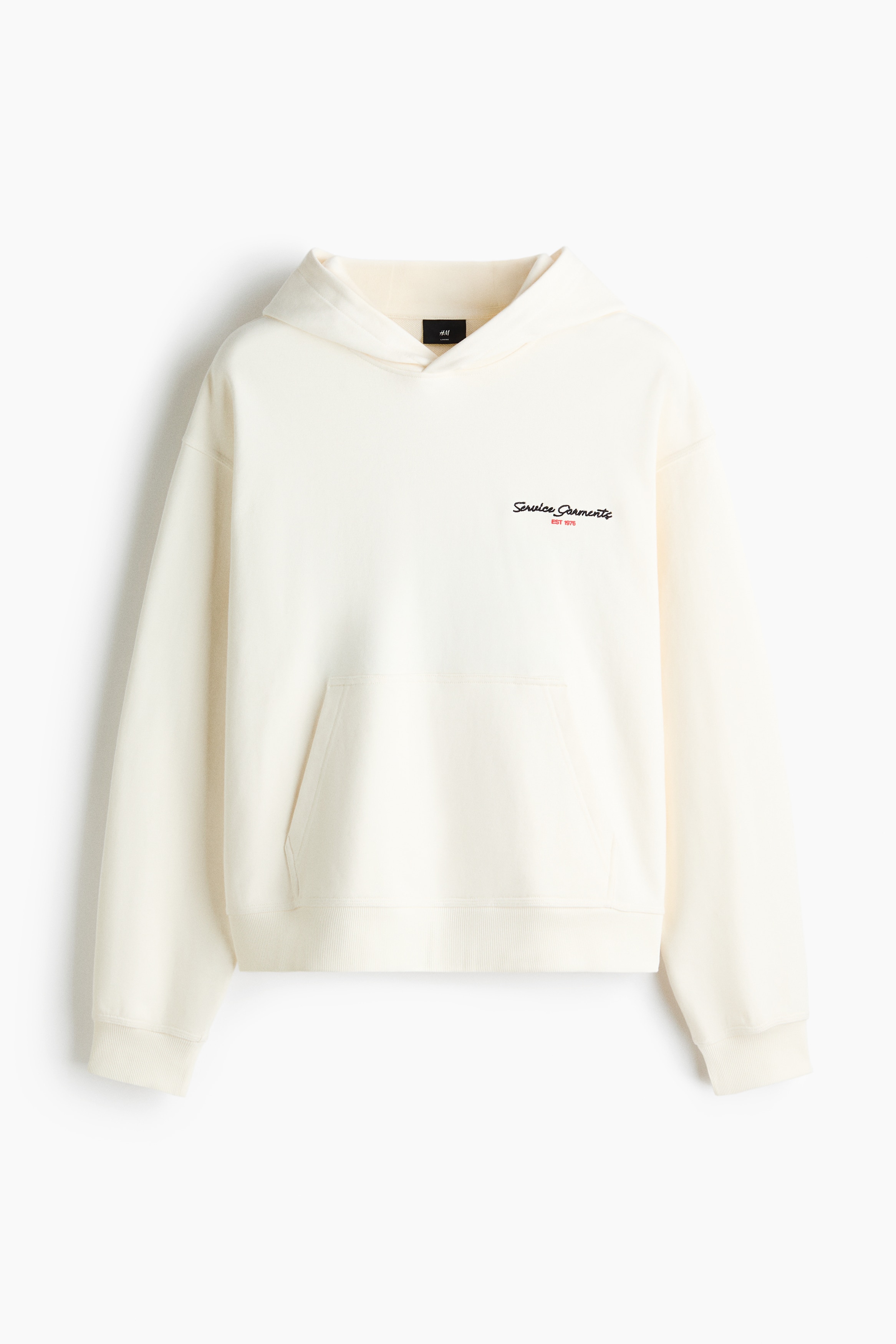 ルーズフィット デザインスウェットパーカ - ホワイト／Service Garments