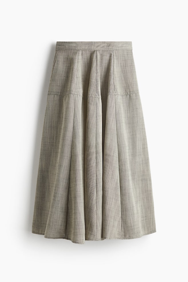 Falda circular - Gris jaspeado - 1