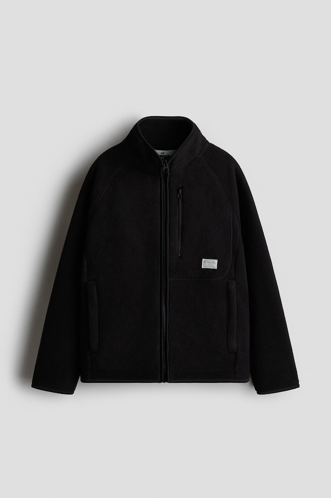 Fleece Jacket - Black - 1