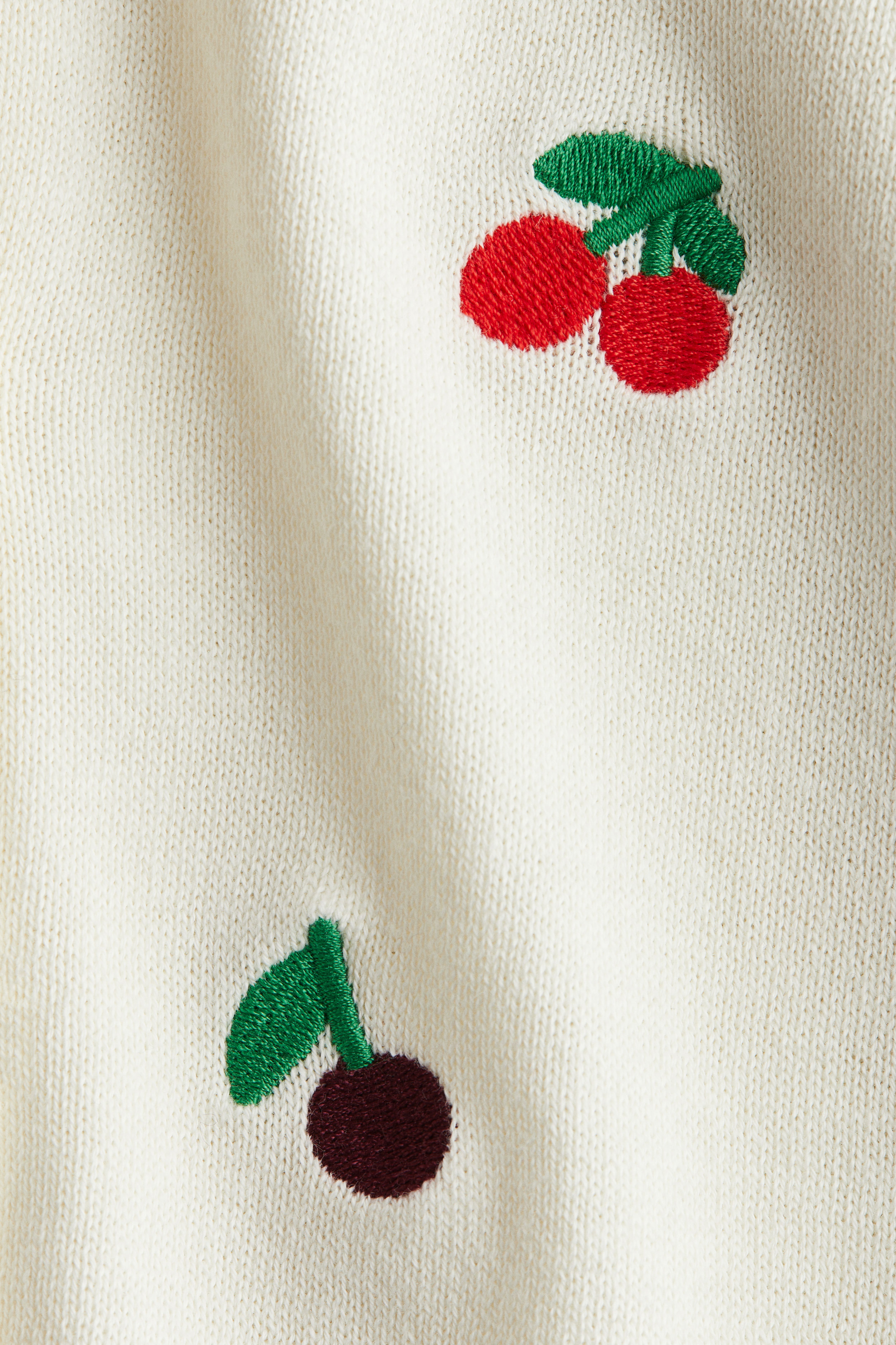 Embroidered-Detail Cotton Cardigan