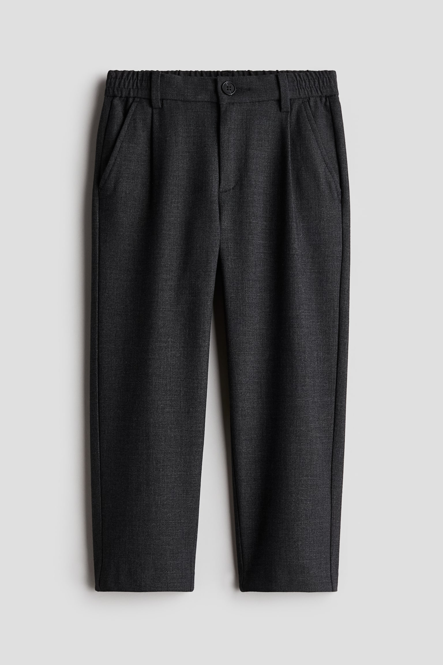 Twill trousers - Dark grey - 1