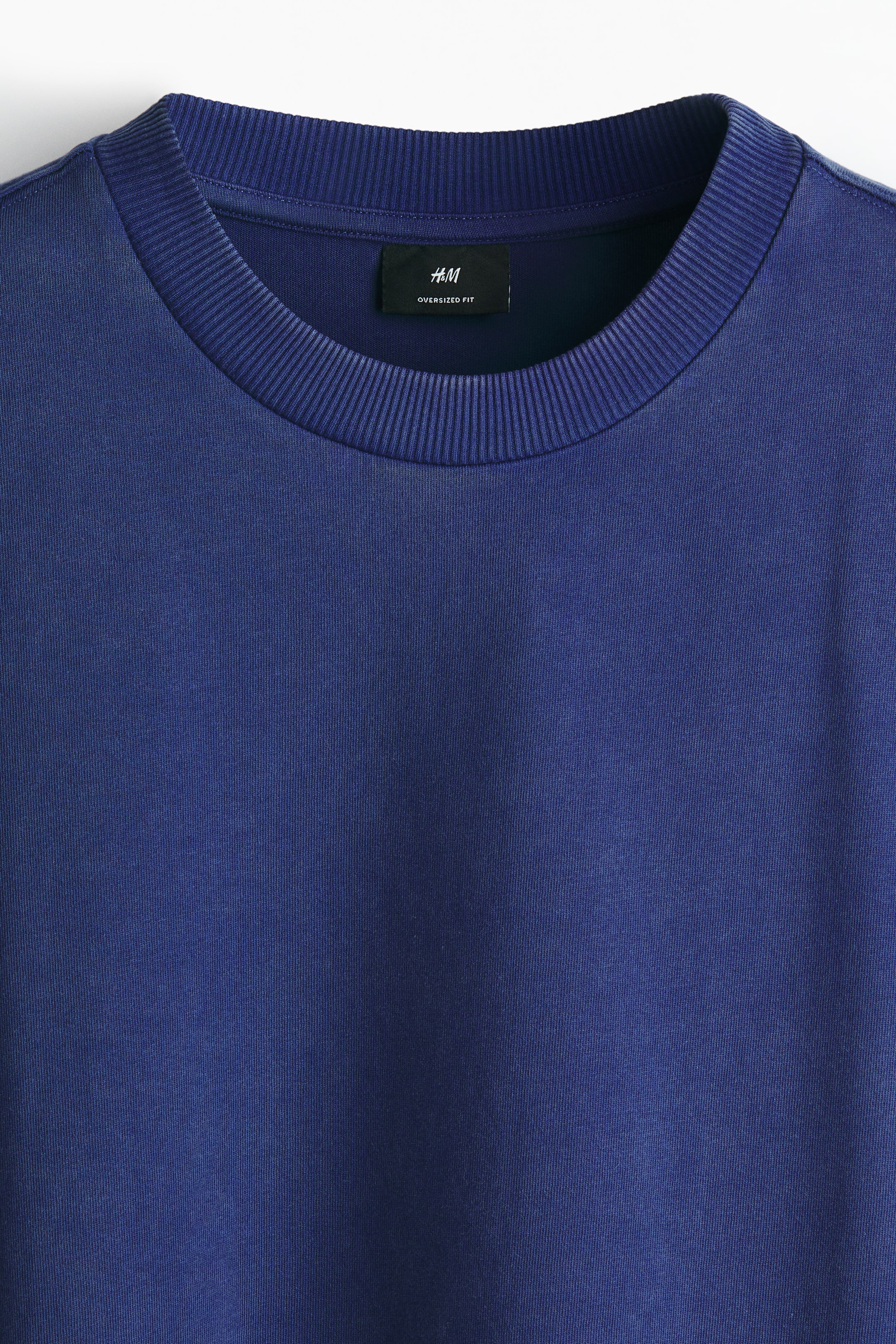 拡大画像を表示: Oversized Fit T-shirt - ダークブルー - Men | H&M JP 7