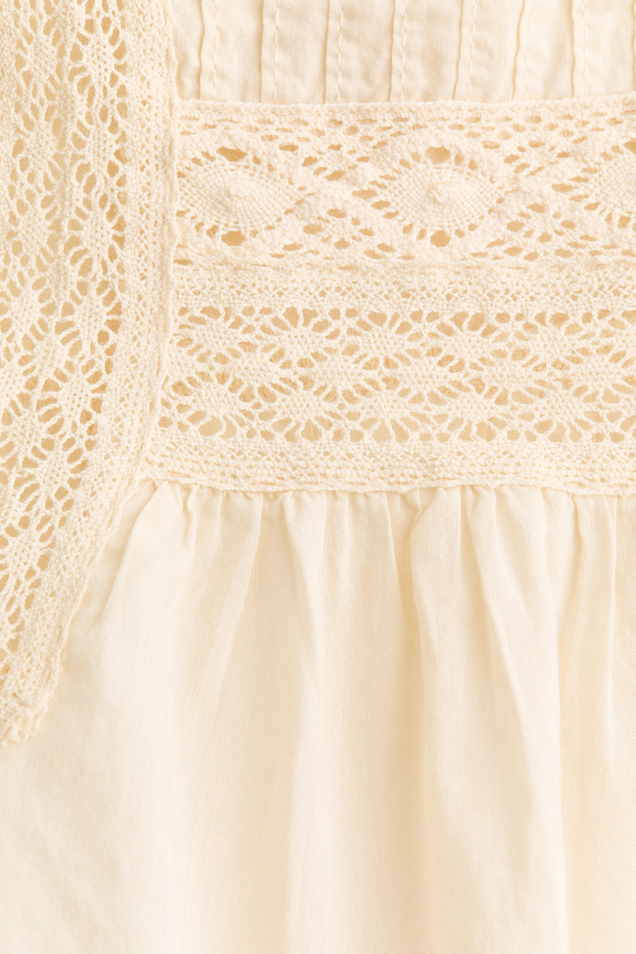 Lace-Inset Cotton Blouse - image 2