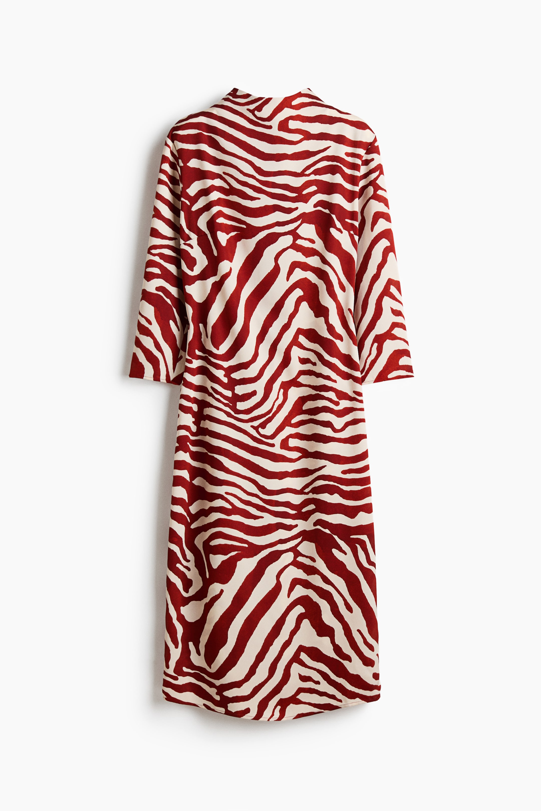 View larger image: Turtleneck dress - Rust red/Zebra print - Ladies | H&M HK 3