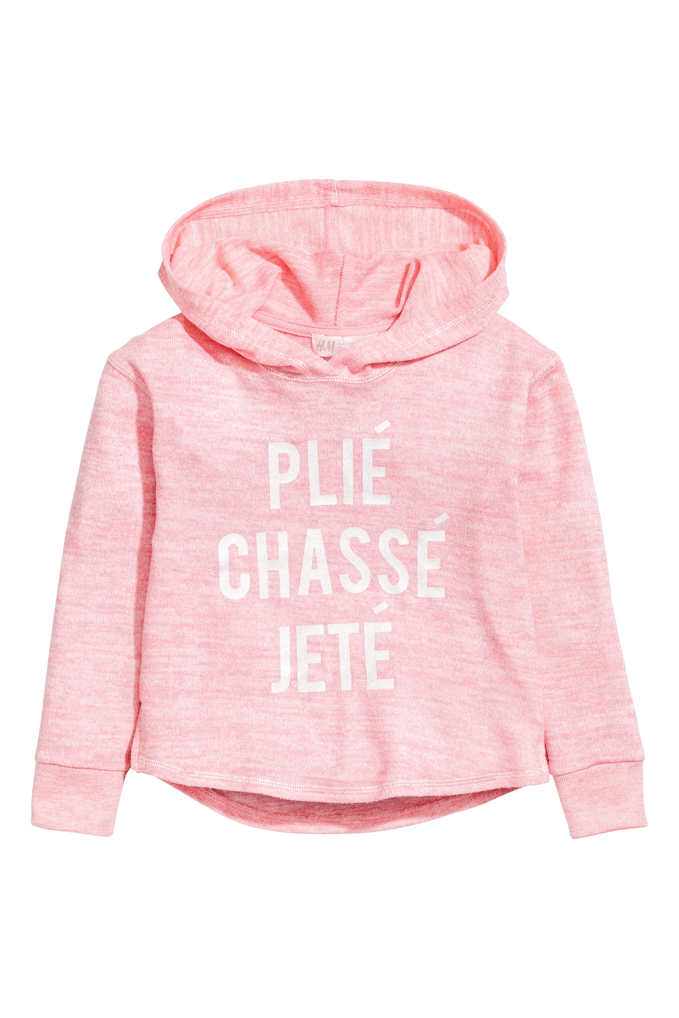 View larger image: Hooded fine-knit top - Light pink marl - Kids | H&M GB 1