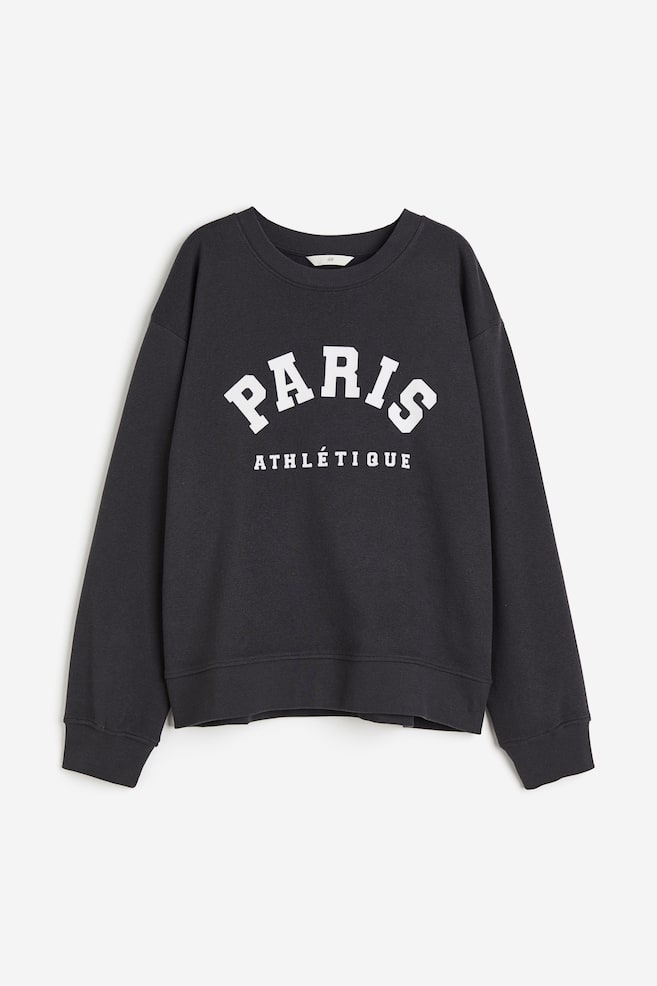 Sweatshirt med tryk - Mørkegrå/Paris/Lysegråmeleret/Los Angeles/Lysegråmeleret/Milano/Mørkegrå/New York City - 2