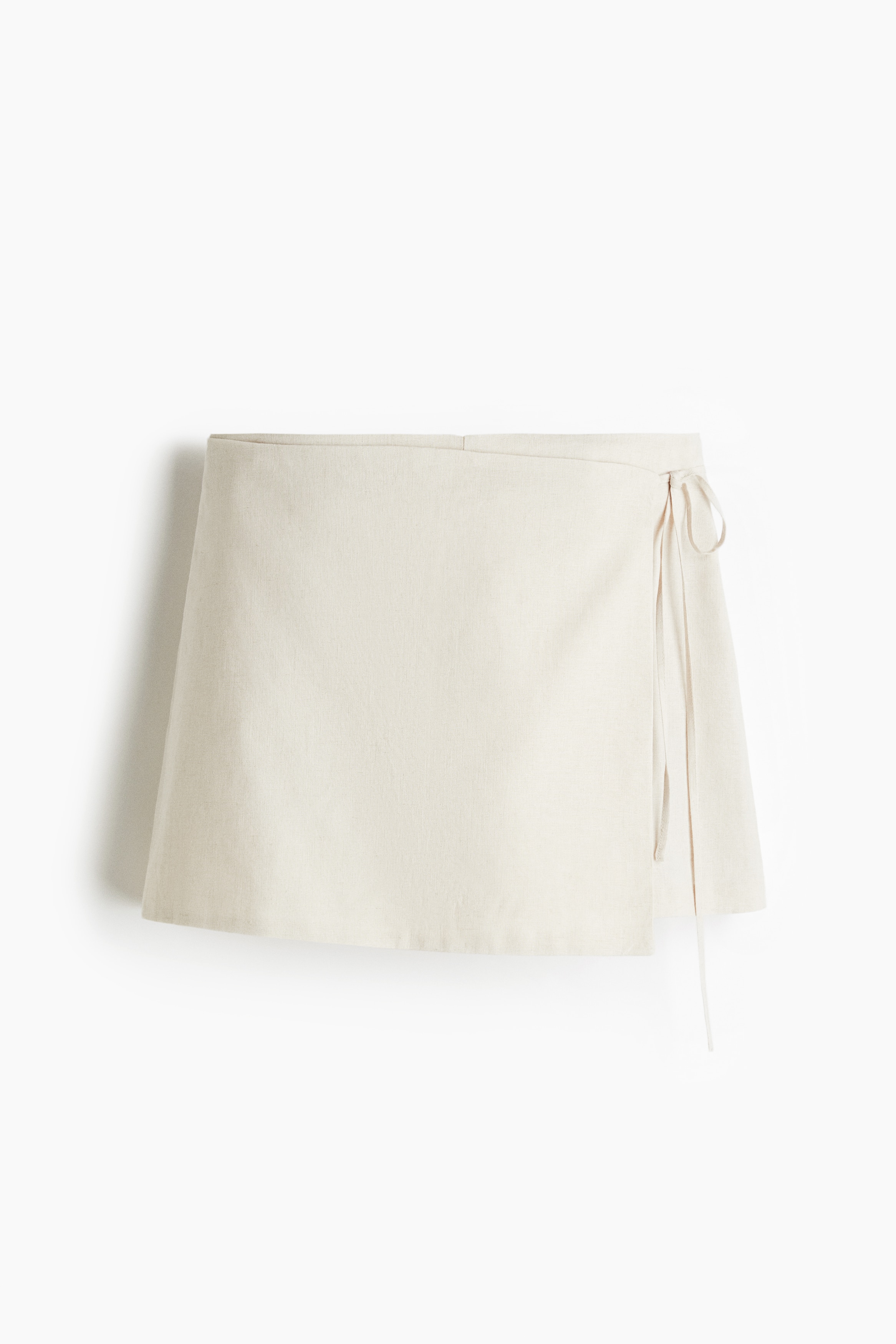 Omslagsskort i linmiks - Lys beige