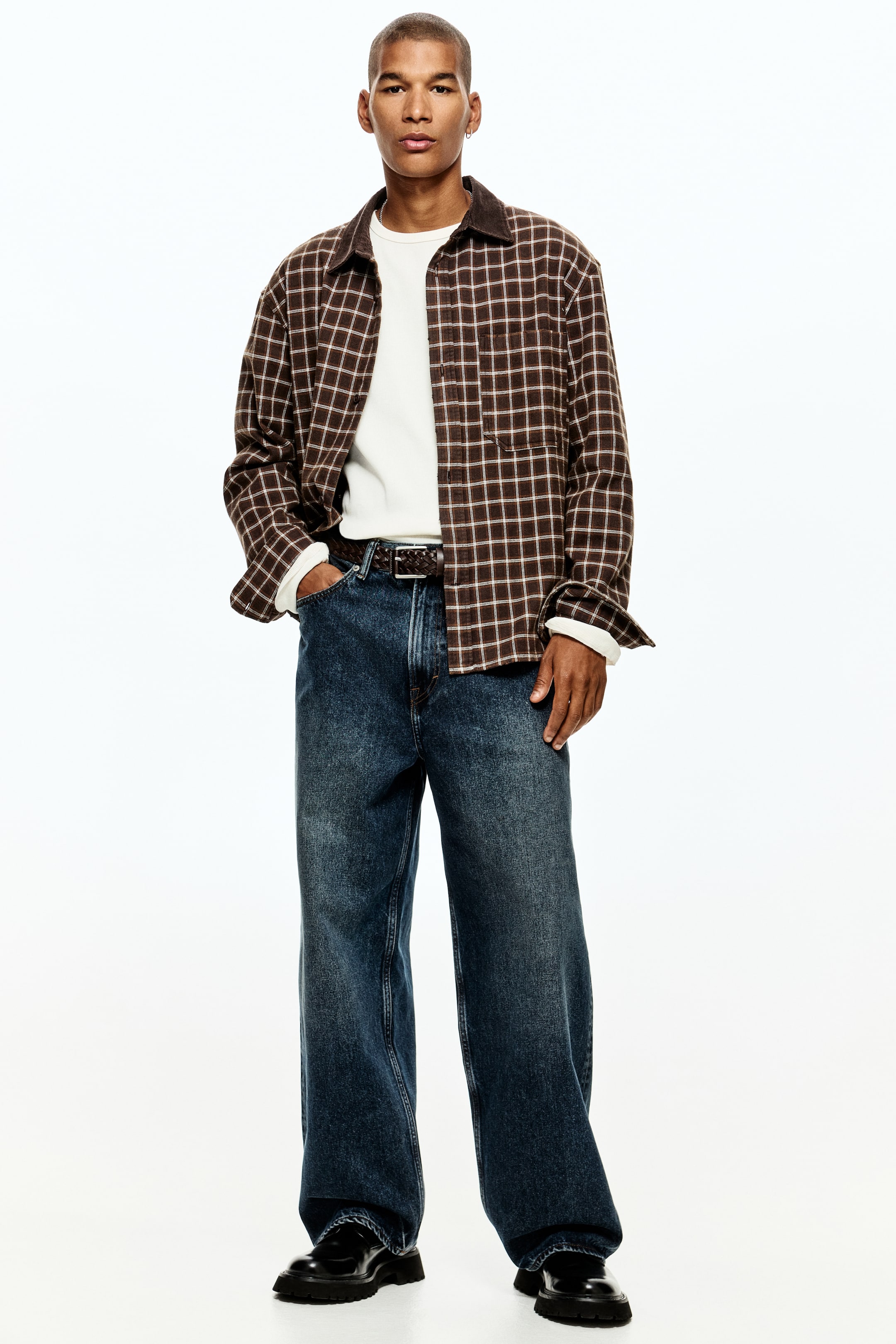 View larger image: Baggy Jeans - Dark denim blue - Men | H&M IE 1