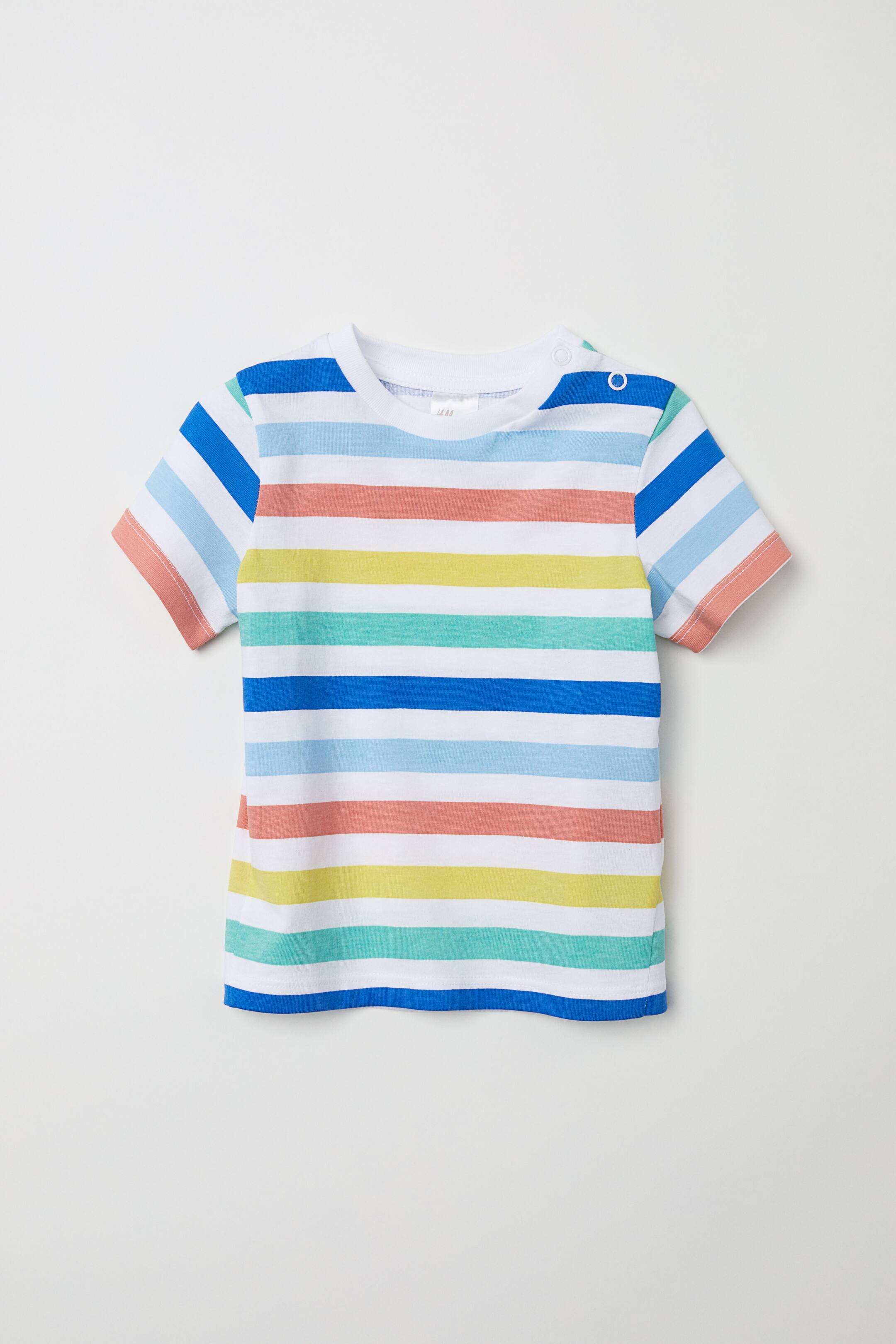 View larger image: Printed T-shirt - White/Striped - Kids | H&M 1