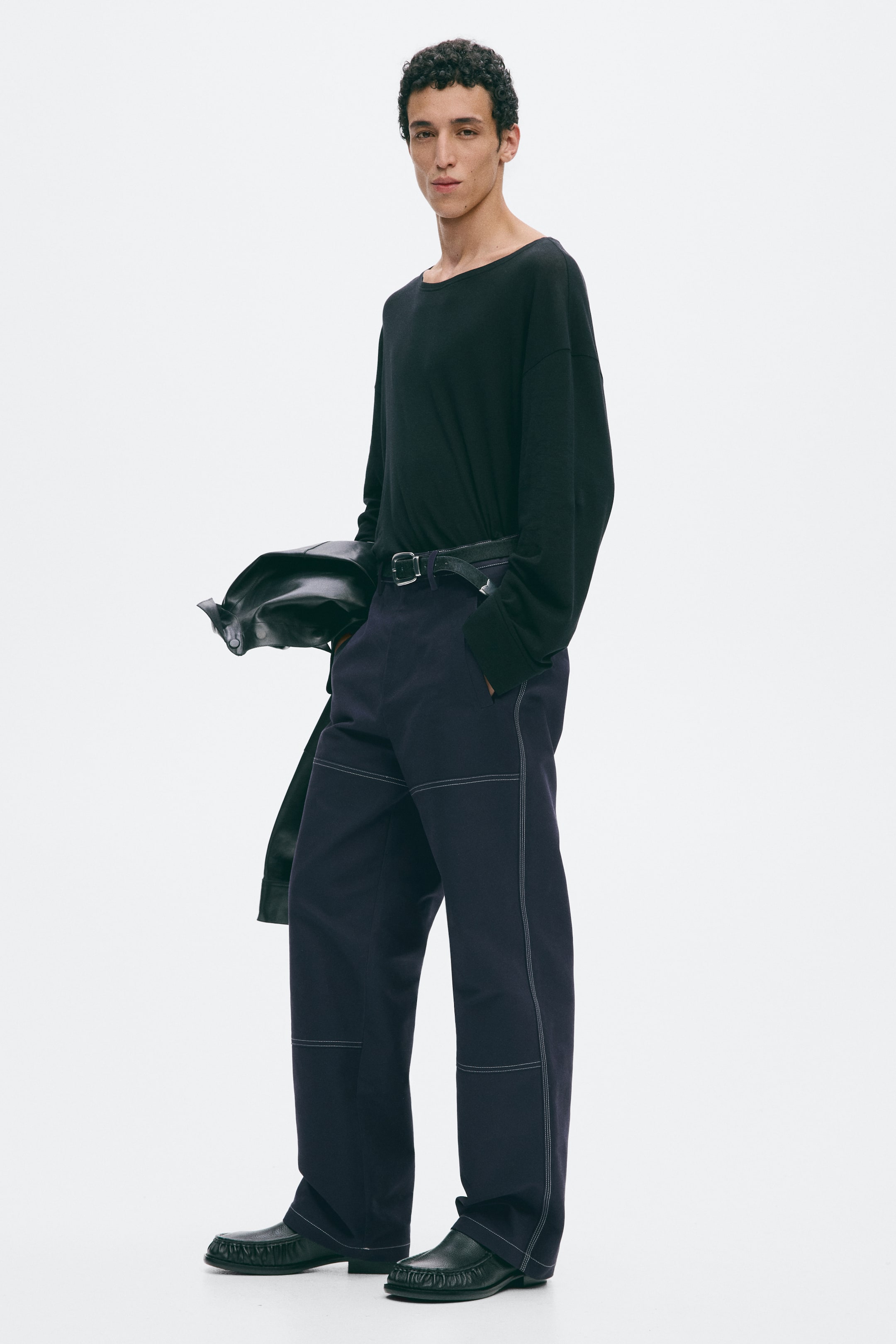 Loose-Fit Cotton Pants