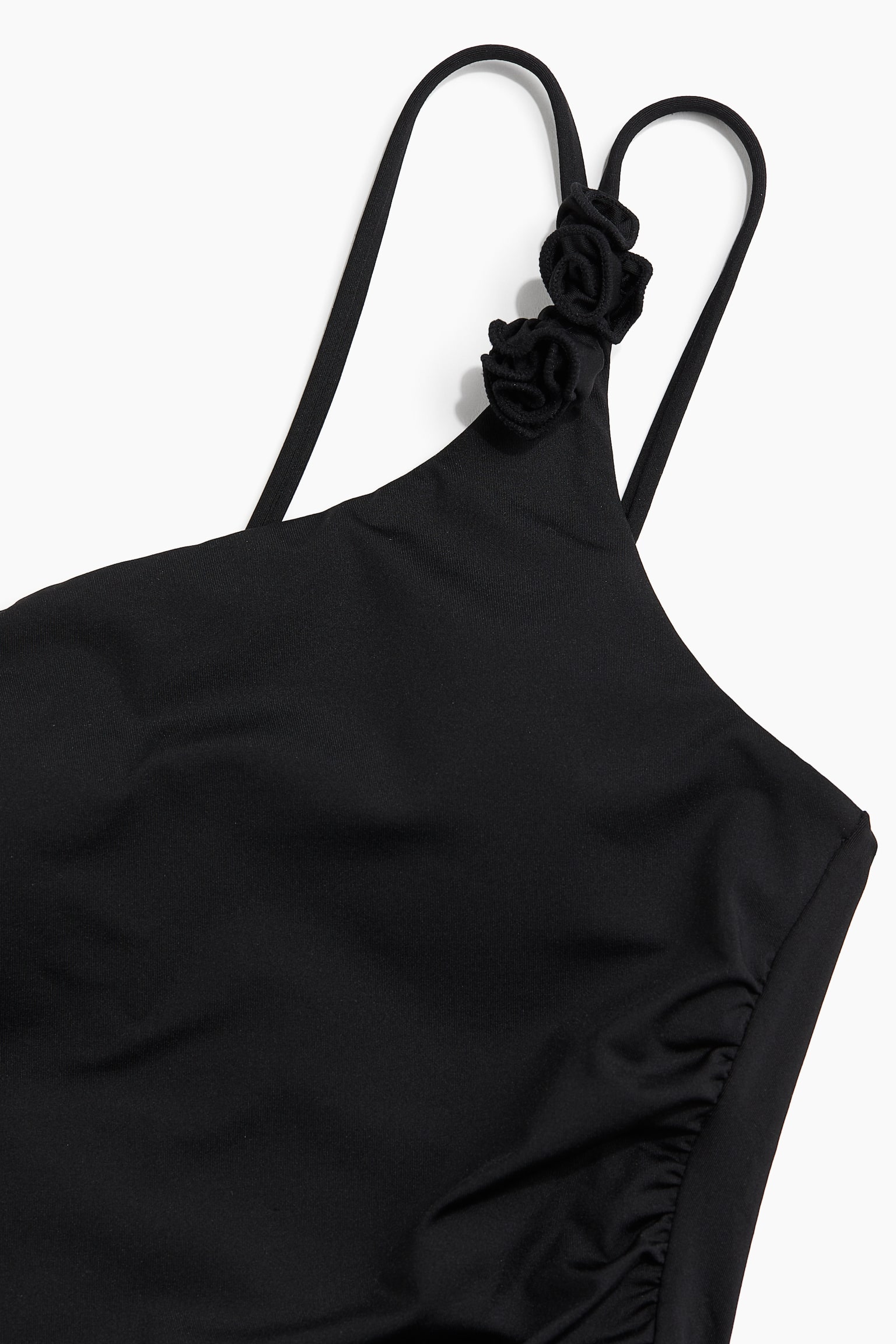 Padded Cup One Shoulder Swimsuit - Black - 7