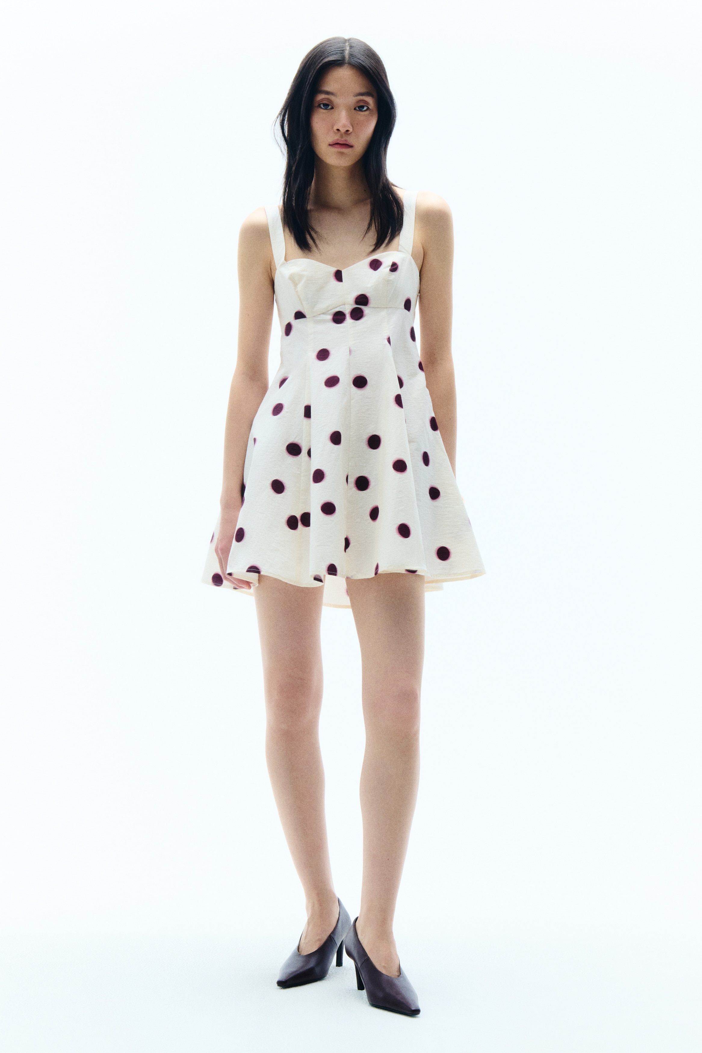 sachin and babi light blue dress Berrylush Women Red Polka Dot Printed V-Neck Tiered Fit & Flare Midi D