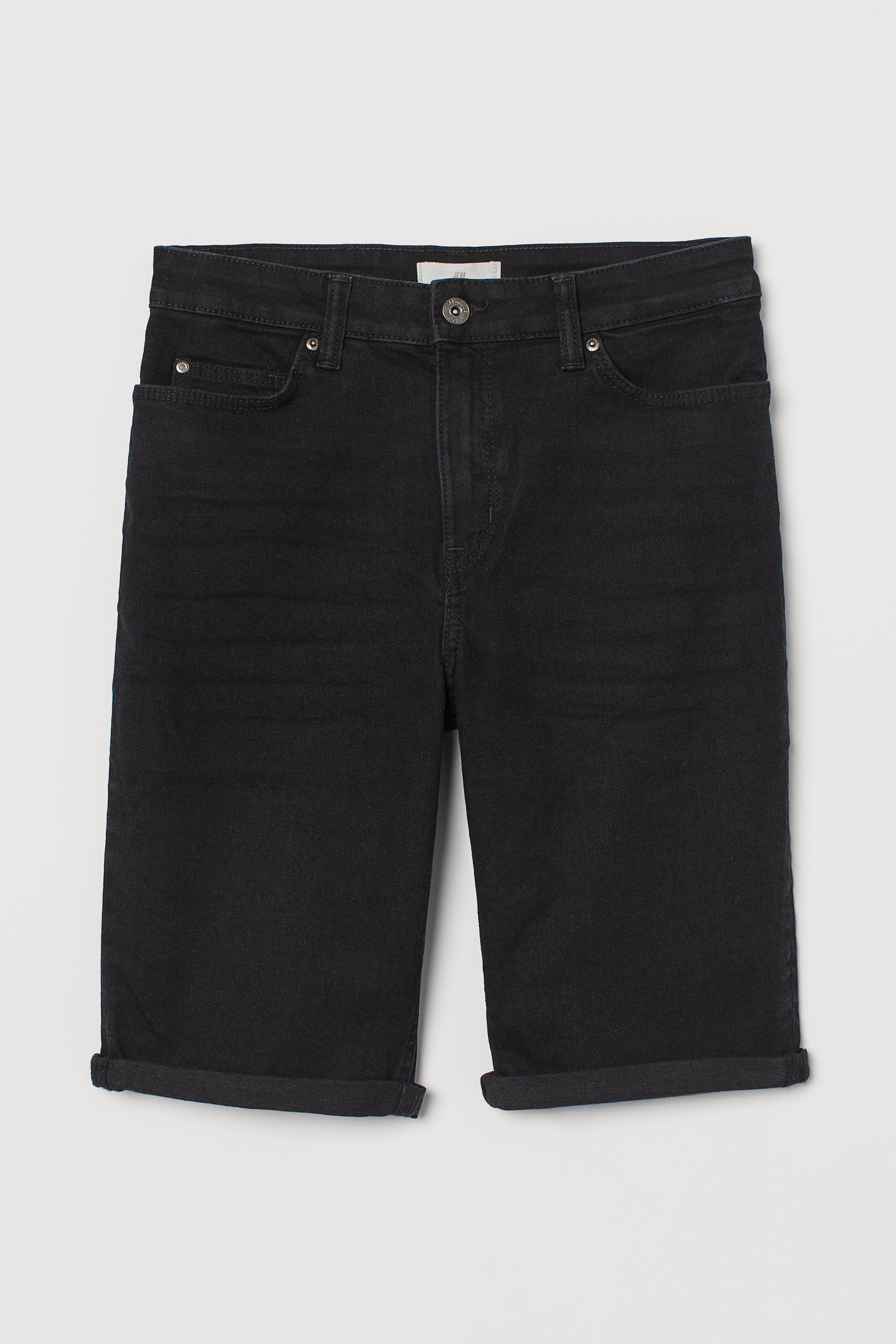 デニムショートパンツ - ブラック - レディース | H&M JP 