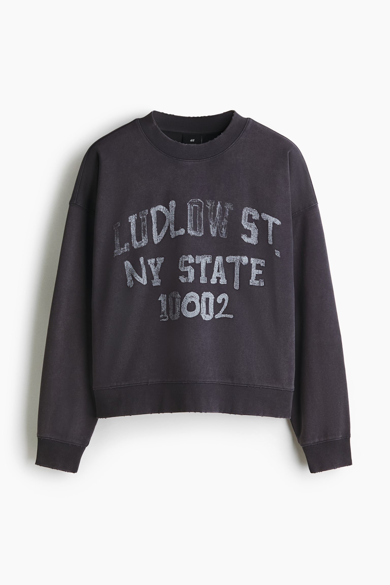 Oversized Fit Printed sweatshirt - Dark grey/Ludlow St/Dark blue/Orchard St - 2