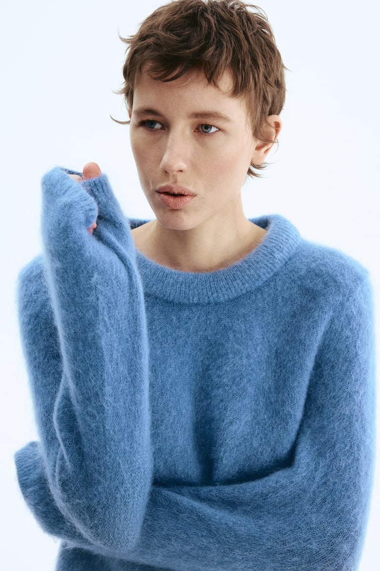 Džemper od mešavine mohera