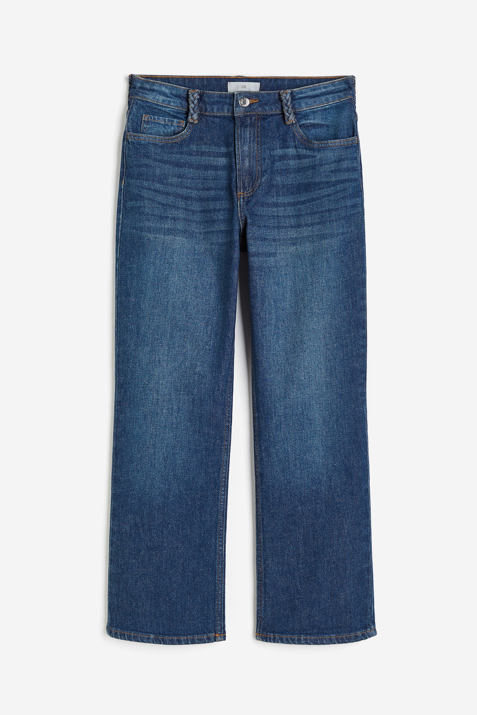 Flared Ankle Jeans - Dark denim blue/Denim blue - 1