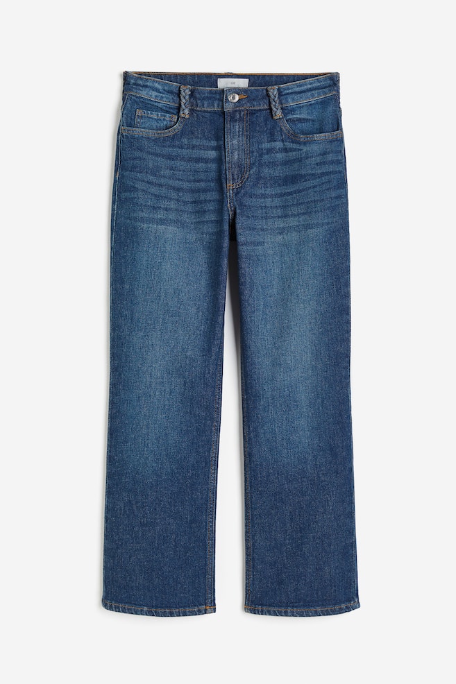 Flared High Ankle Jeans - Blu denim scuro - 2