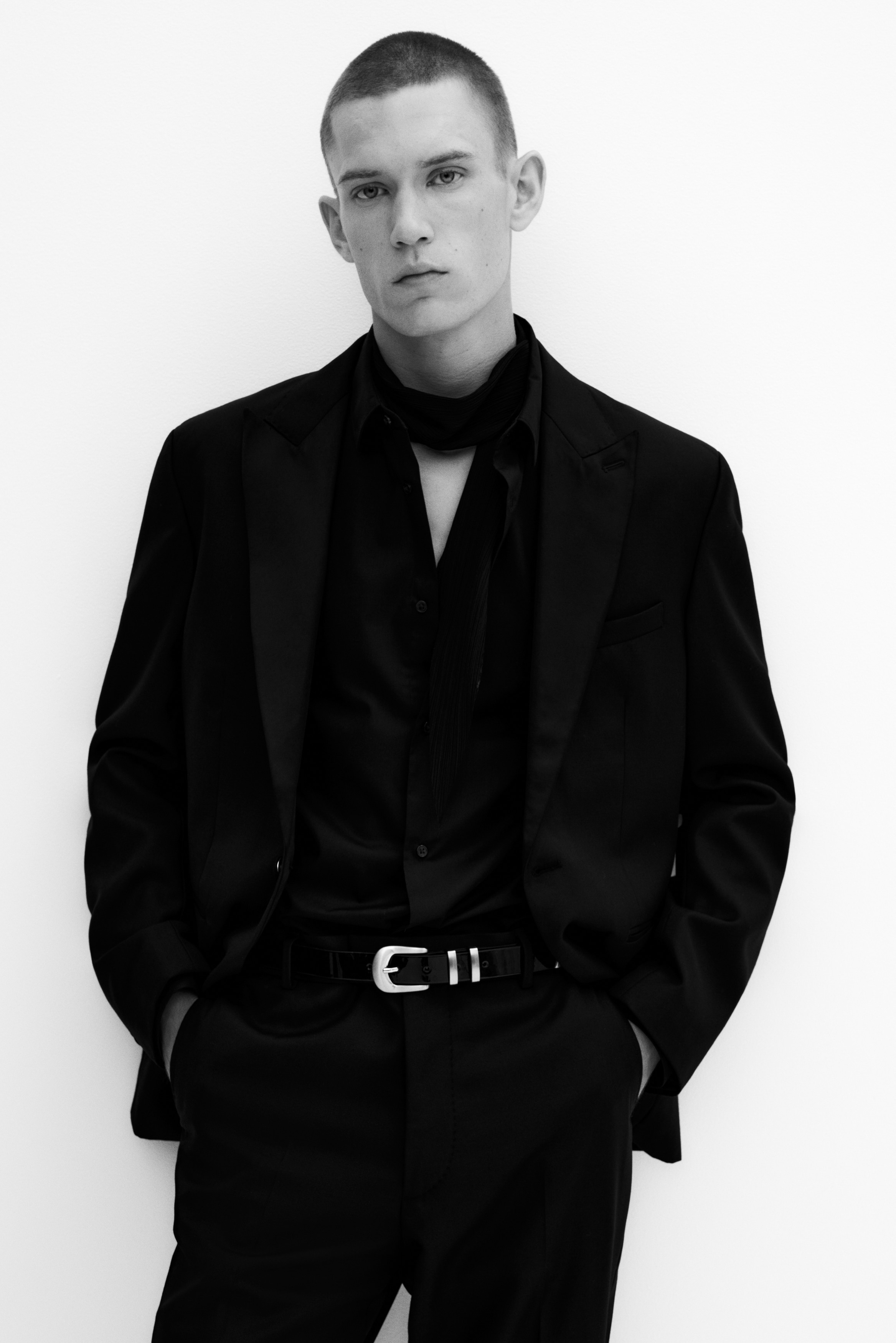 Slim Fit Wool-blend tuxedo trousers