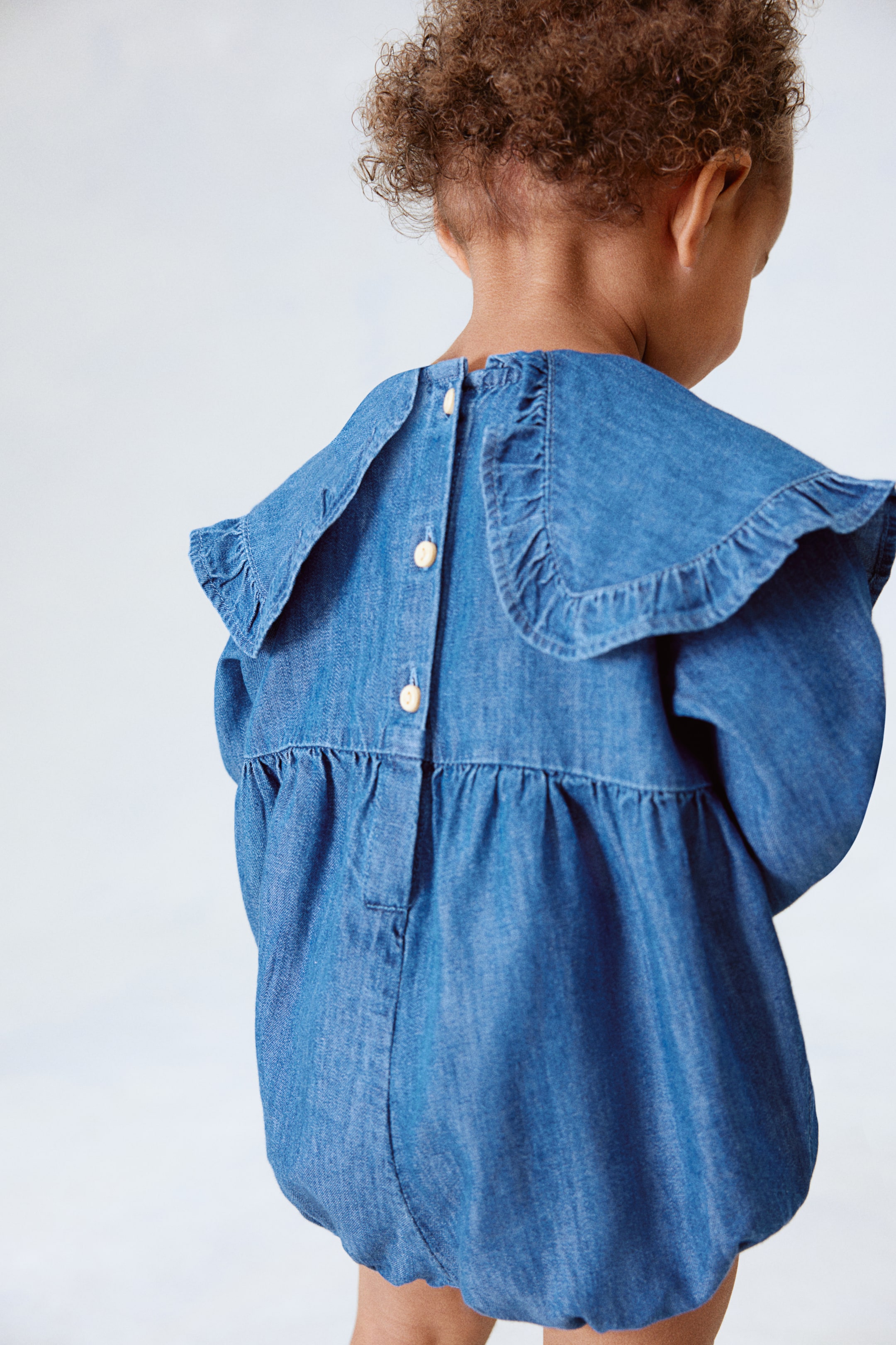 Denim Romper Suit