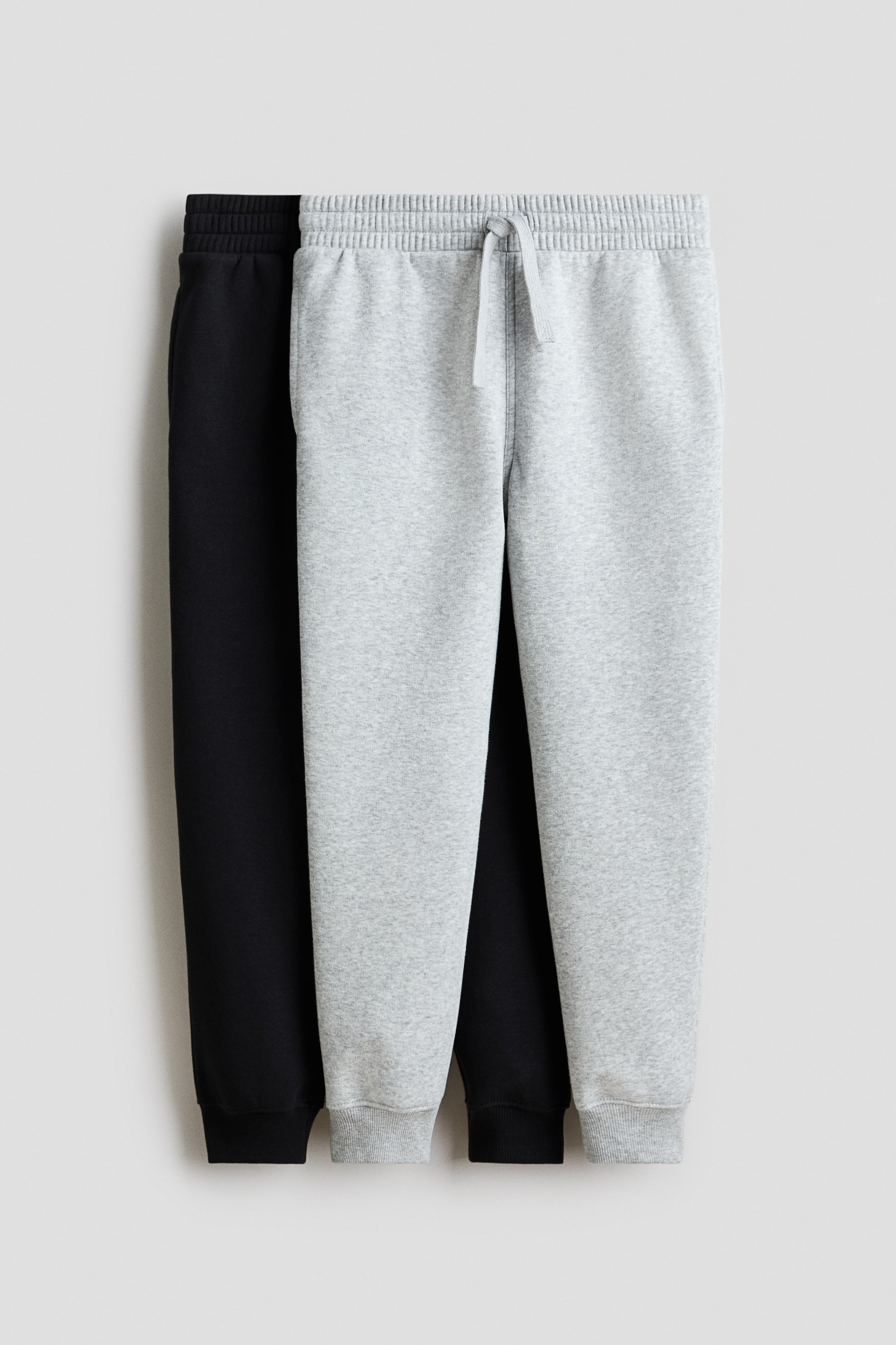 View larger image: 2-pack sweatshirt joggers - Black/Light grey - Kids | H&M IN 1