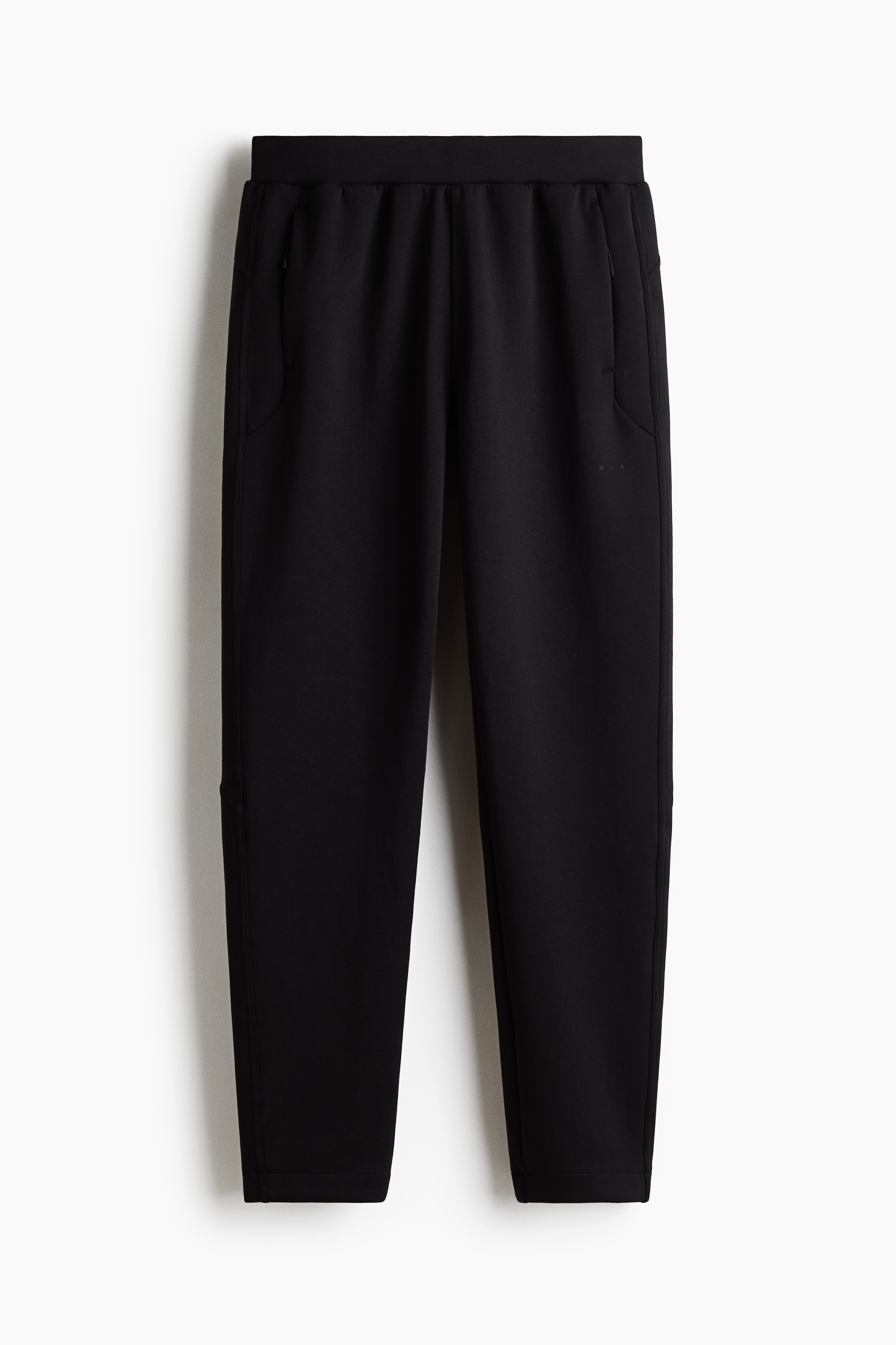 Regular Fit Tapered sports joggers with DryMove™ - Black/Light grey marl/Light taupe