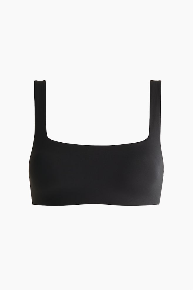 Wattierter Soft-BH aus Mikrofaser - Schwarz/Altrosé - 1