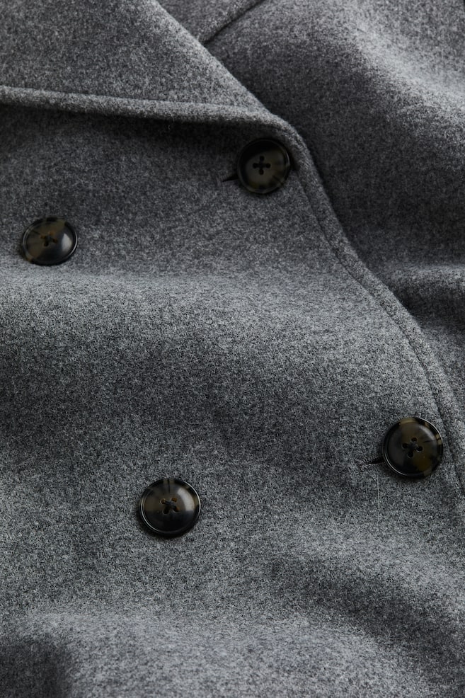 Tie-belt coat - Grey - 6