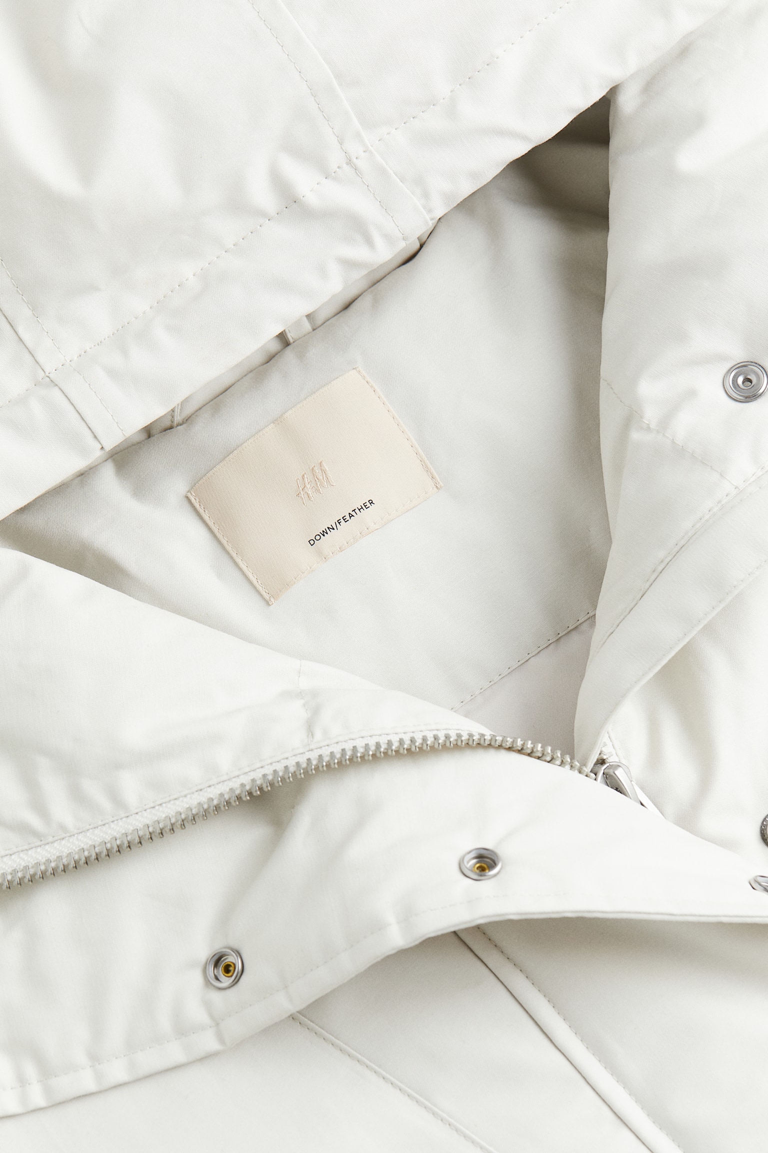 Oversized down jacket - White - 2