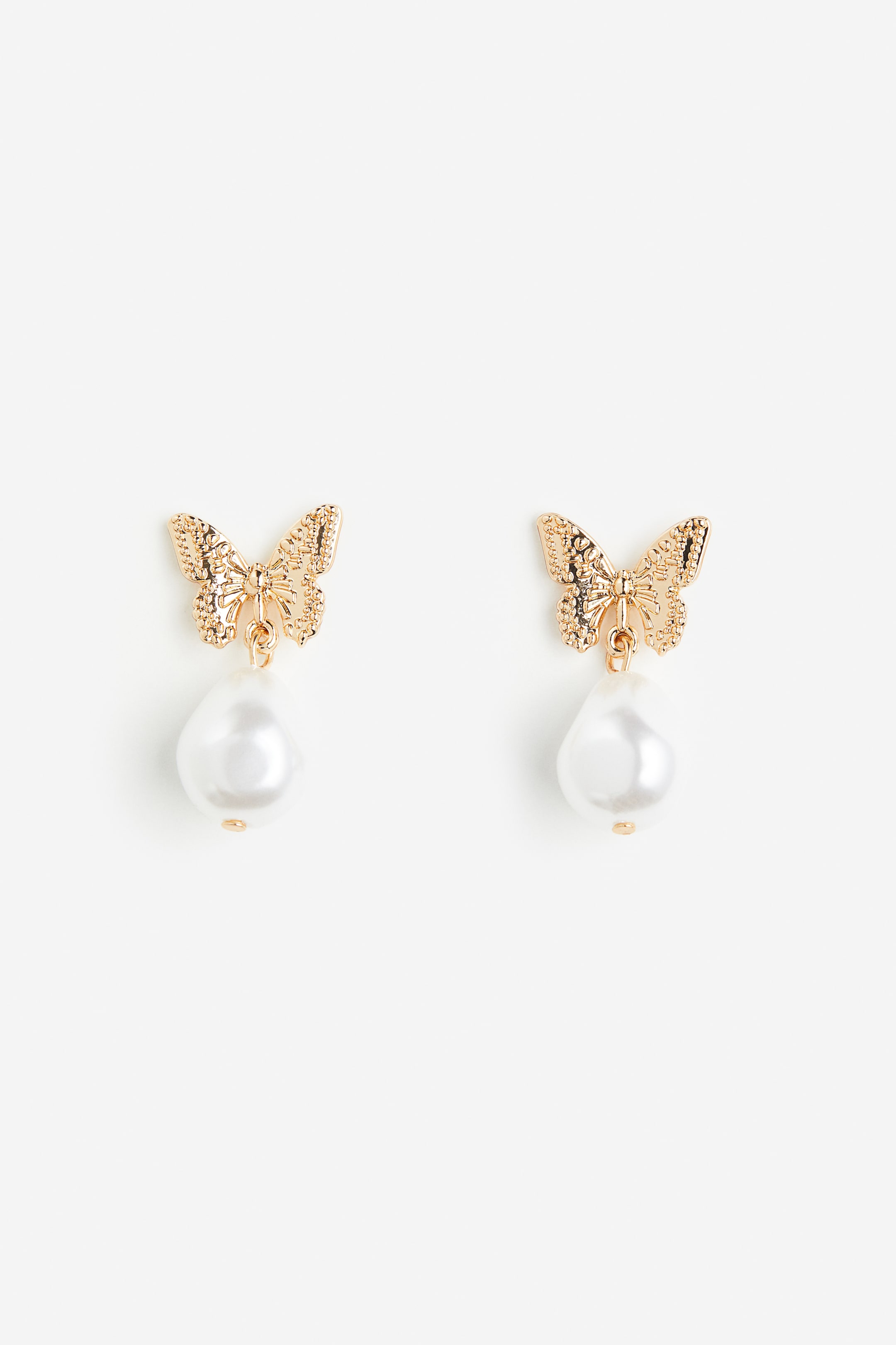 View larger image: Earrings - Gold-coloured/Butterfly - Ladies | H&M 1