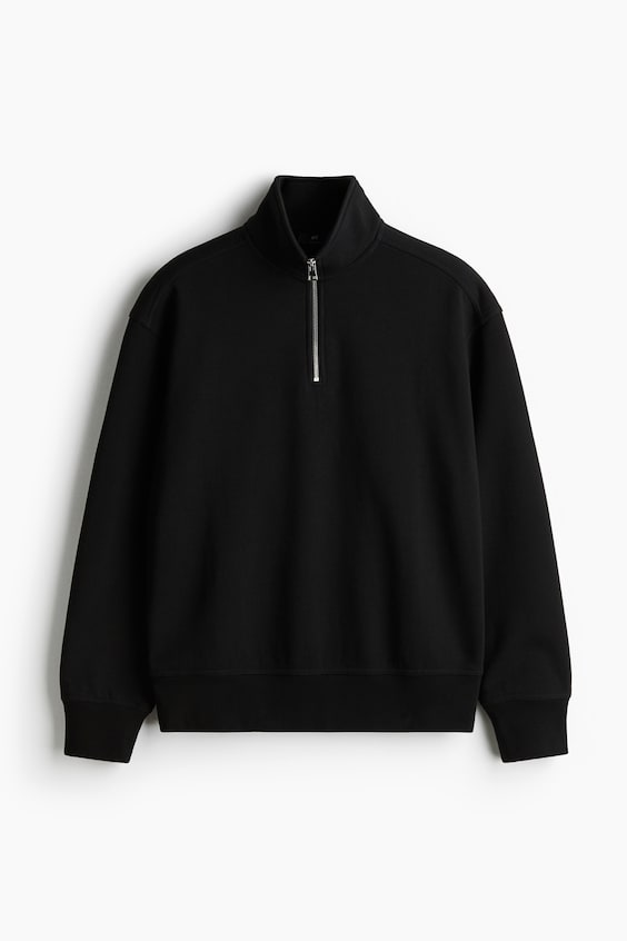 Мужские худи H&M Loose Fit Half-Zip Sweatshirt