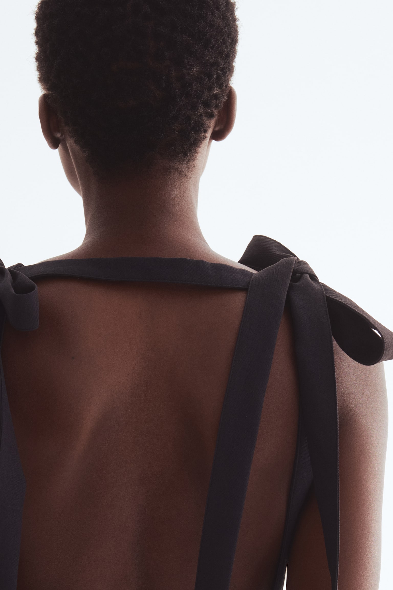 Bow-detail dress - White/Burgundy - 7