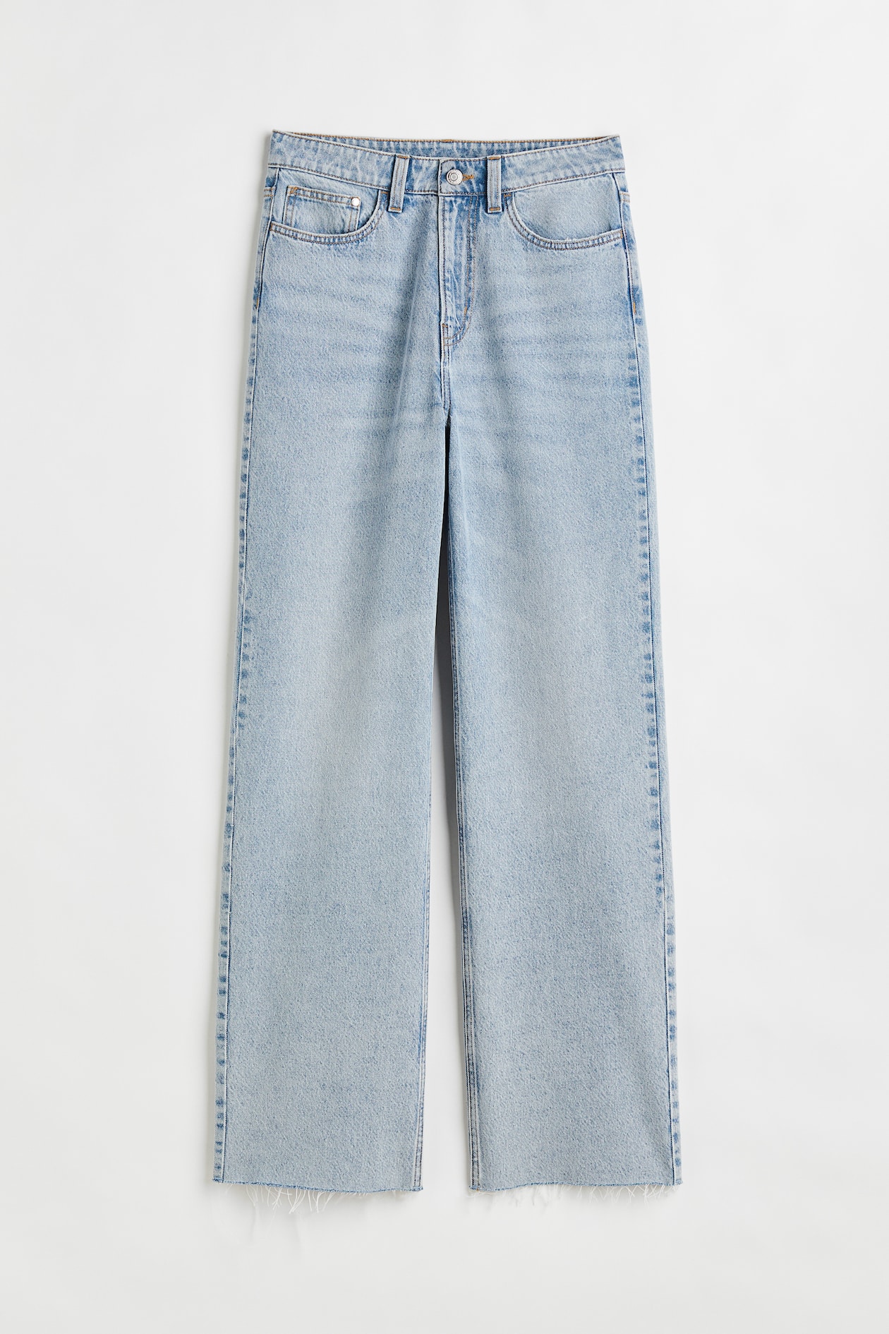 Wide Ultra High Jeans - Light denim blue - Ladies | H&M US