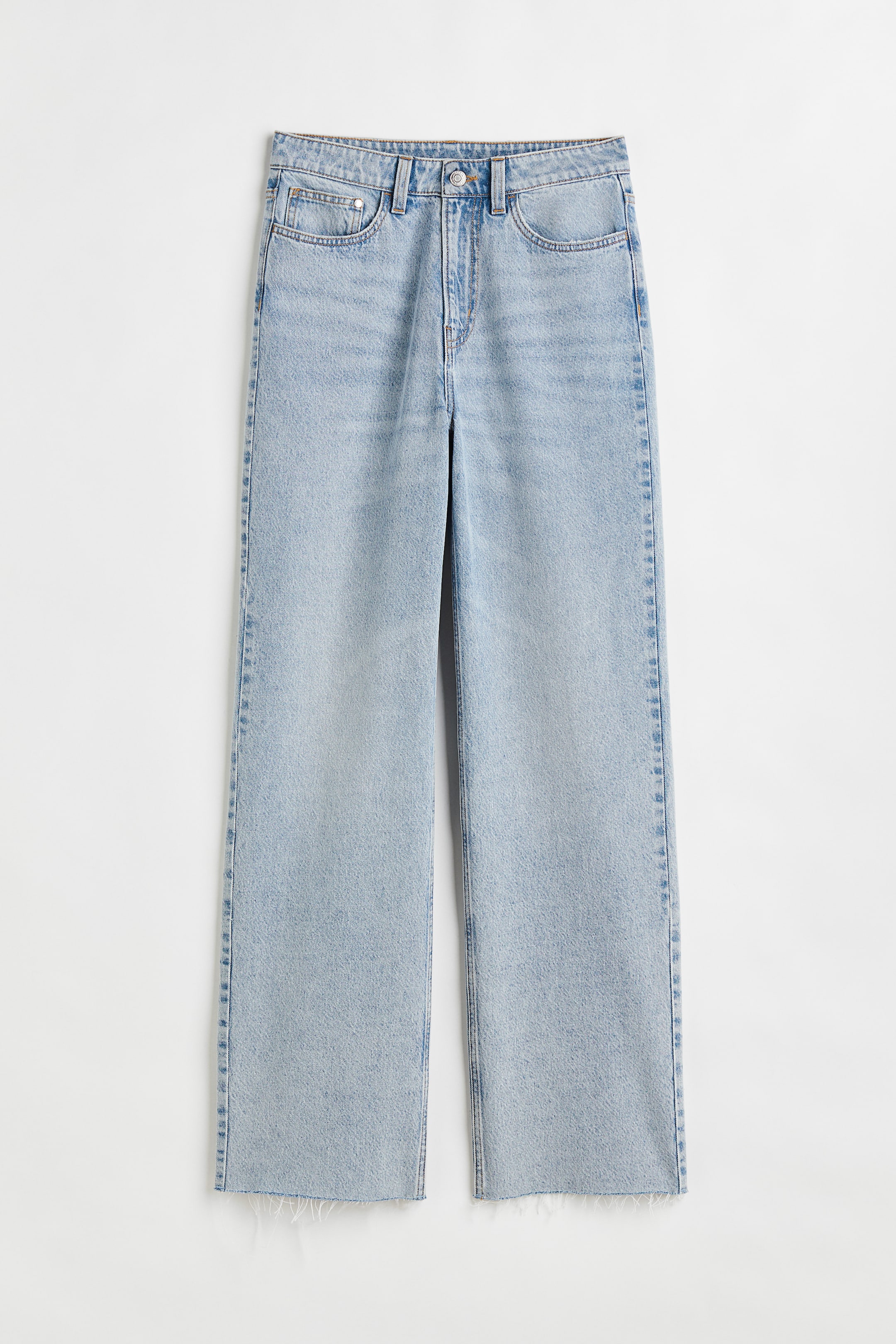 Wide Ultra High Jeans - Light denim blue - Ladies | H&M US