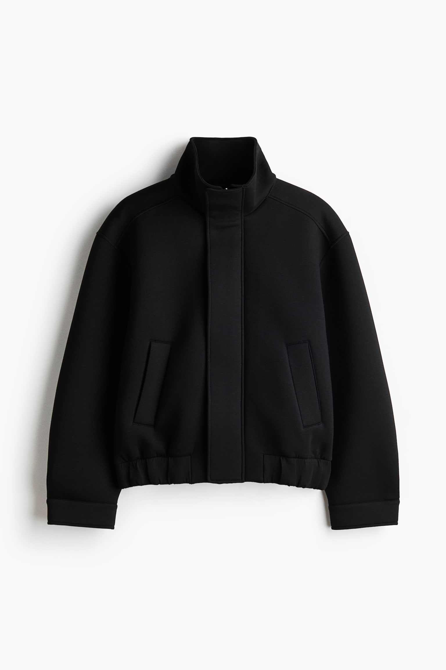 Blousonjacka i scuba - Svart