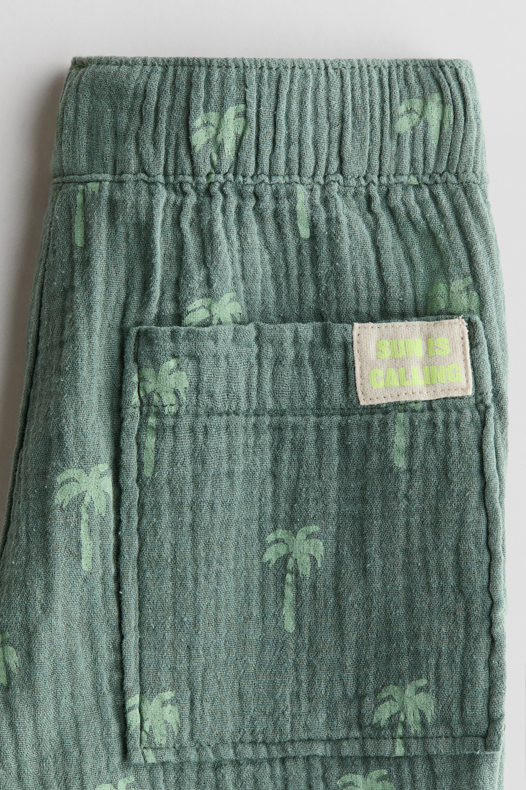 Short en mousseline de coton