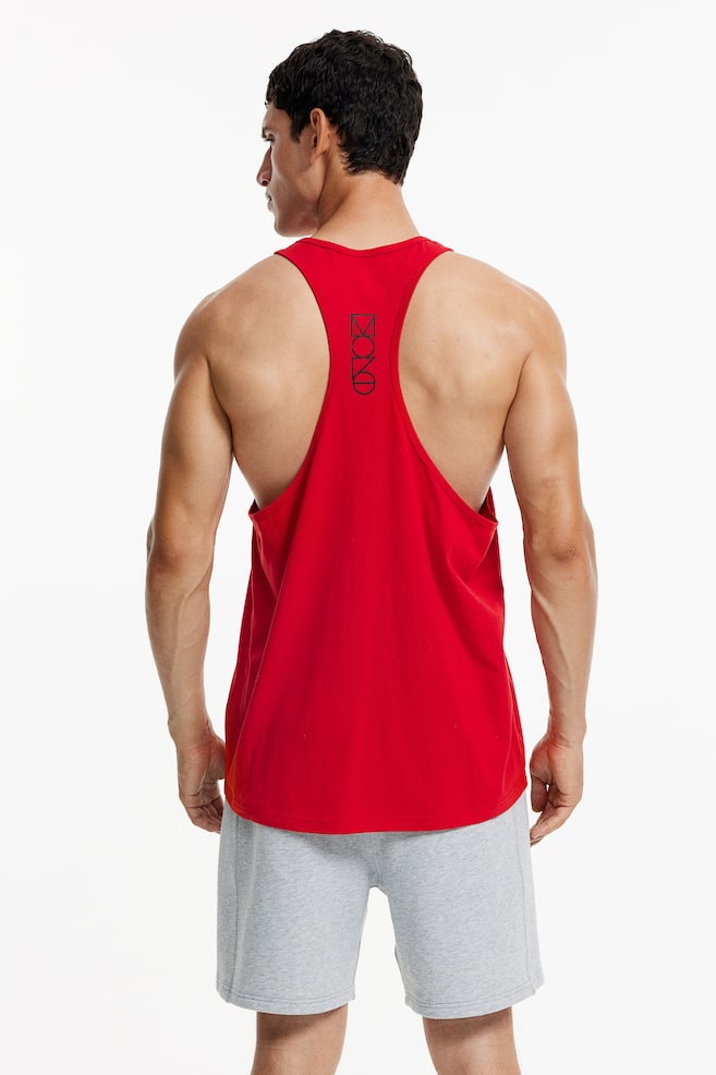 DryMove™ Sports vest top - Red/Black/Dark grey - 4