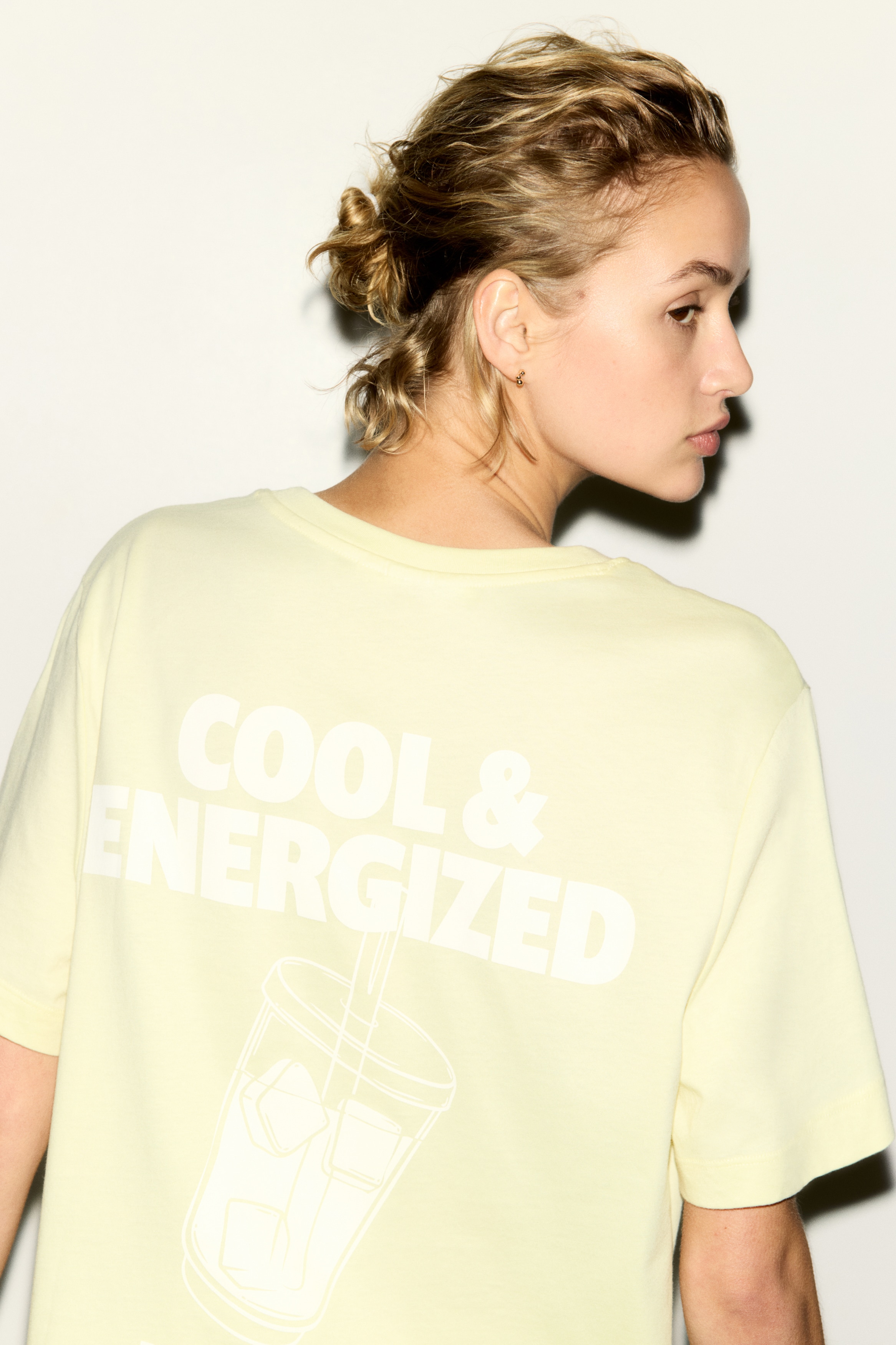 Printed T-shirt - Light yellow/Energized/Pink/Chillax Culture/Light blue/Summer/Light yellow/Gelato/Ivory/Feria de Verano/Dark brown/The Vacation Edit/Brown/Solare/Cream/Biarritz/Dusty light blue/California/White/Lemons/White/Beauté/Green/Cannes Sailing Retreat/White/Le Marais/White/Milos Island/White/Trattoria Laguna