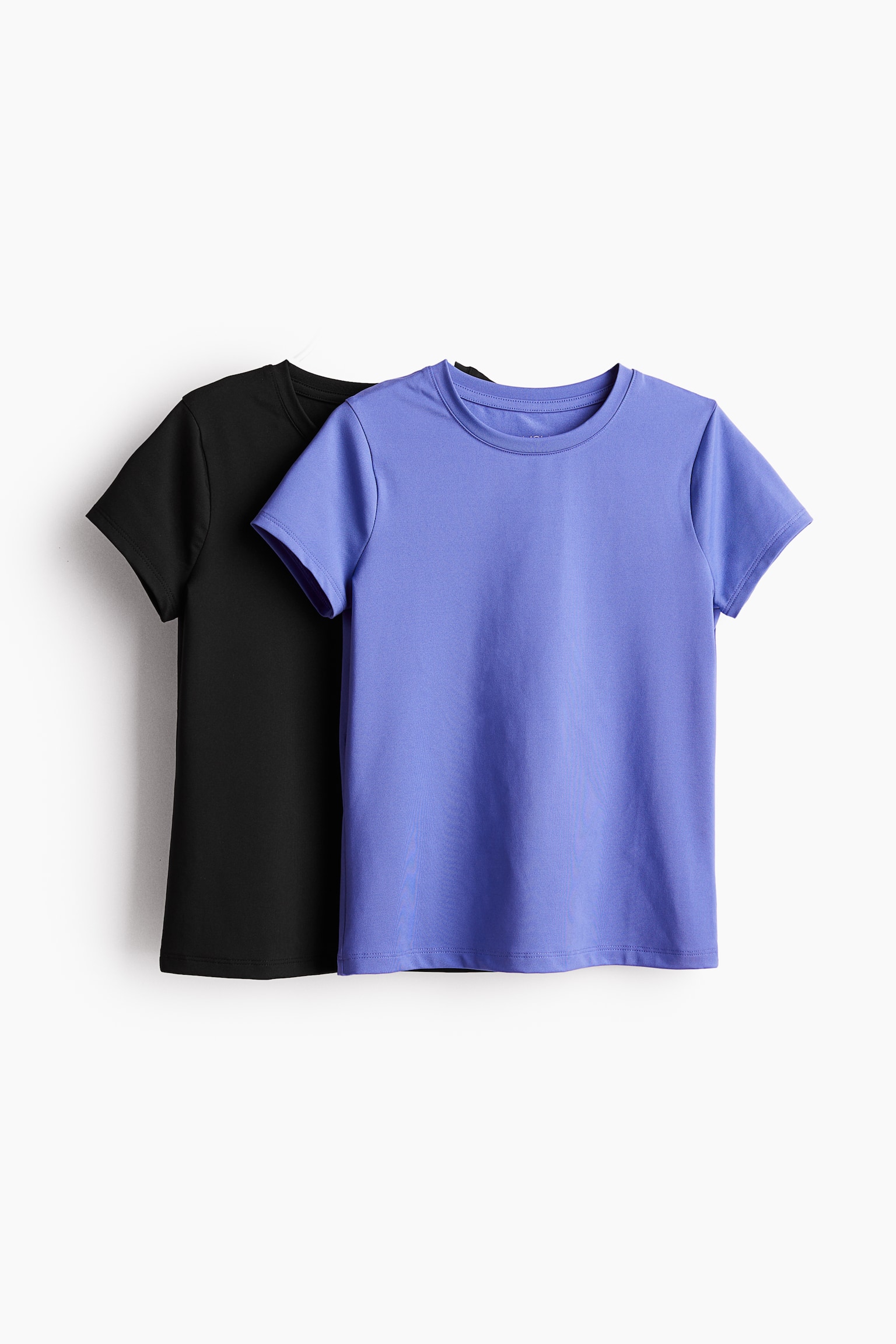 2-pack sports tops in DryMove™ - Purple/Black/Dark grey/Pink/Steel blue/White/Black/Dark green/Light blue/Navy blue/Pink/Black - 1