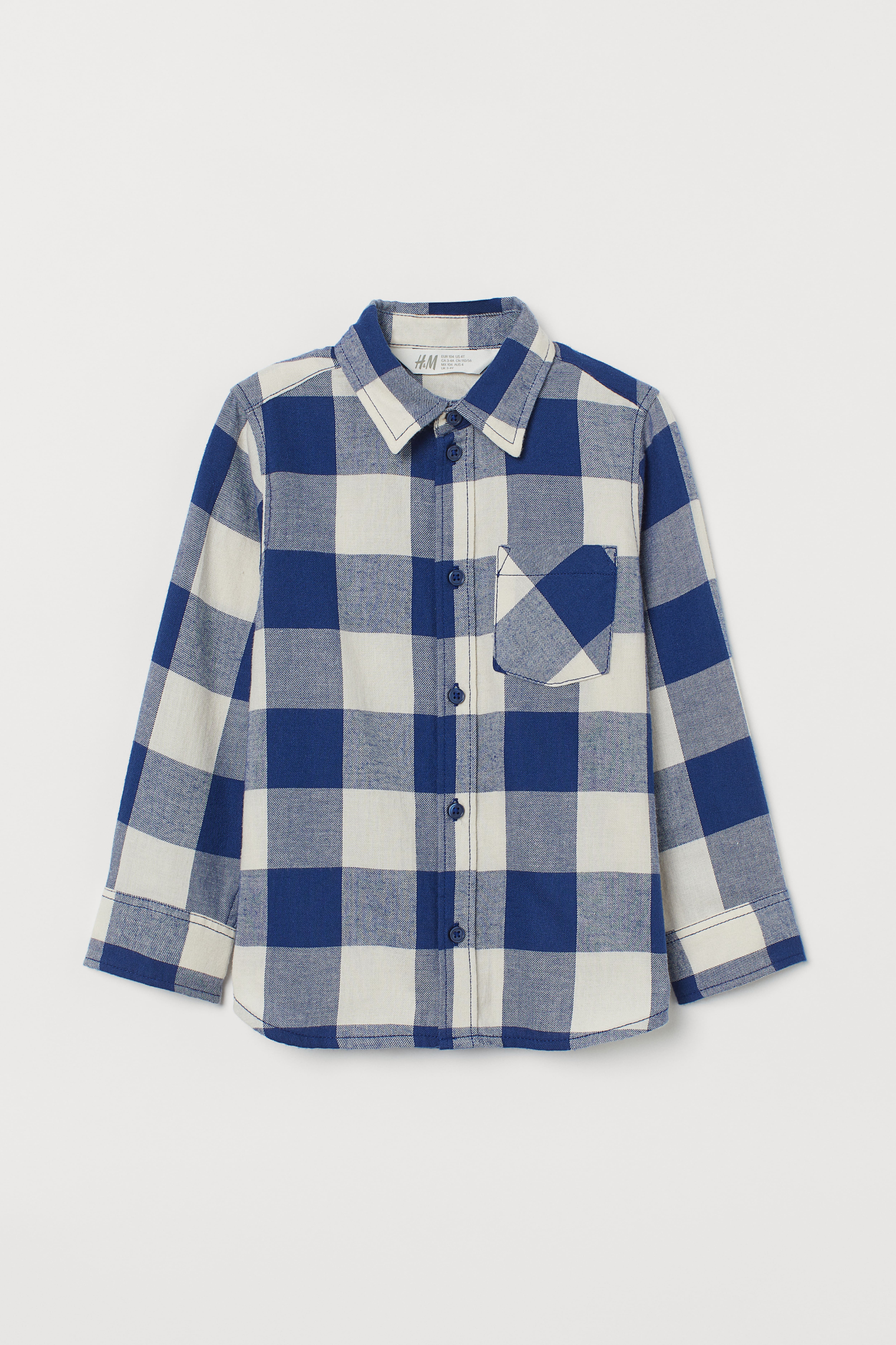 H&m blue flannel best sale