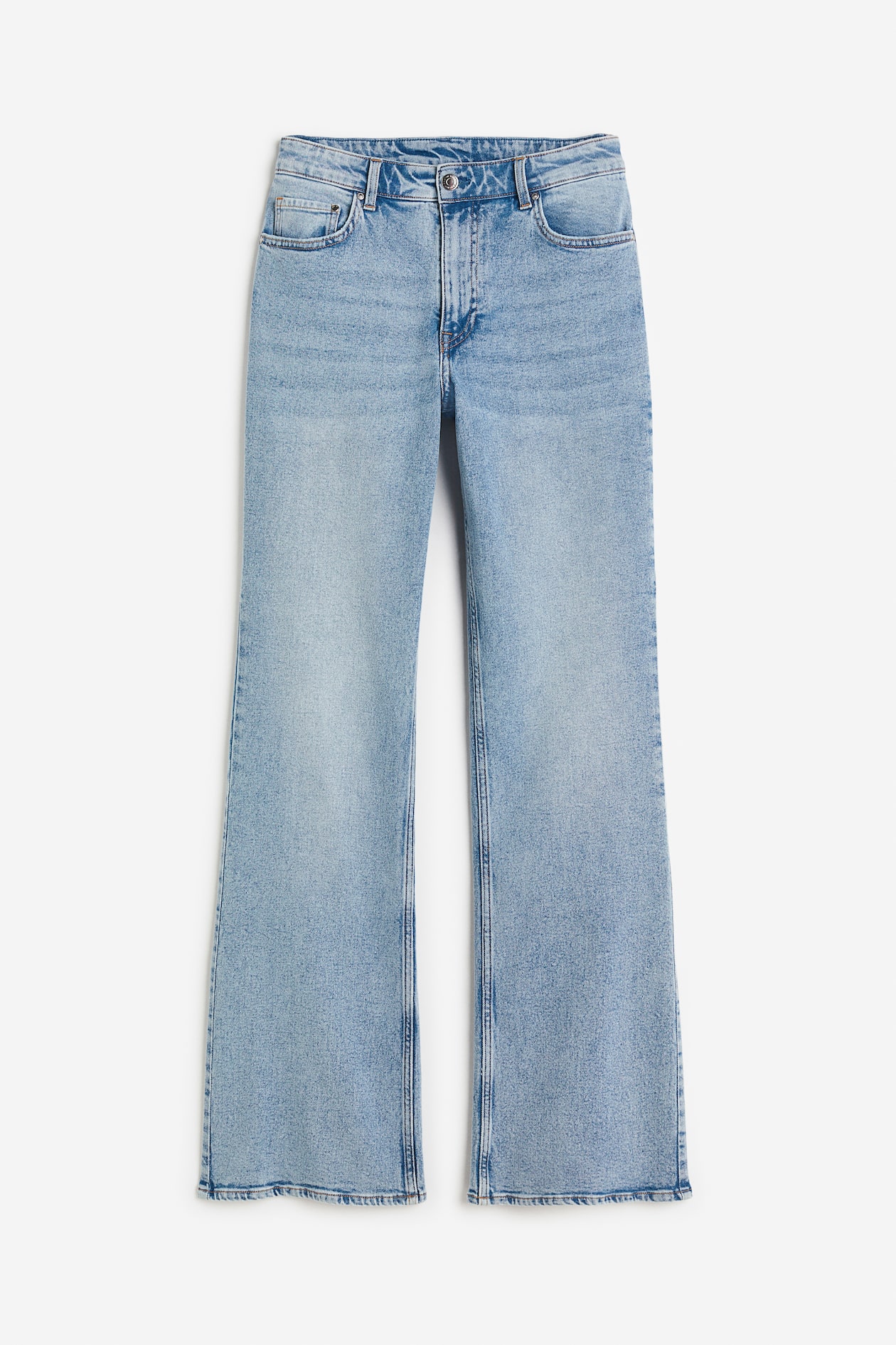 Bootcut High Jeans - High waist - Long - Light denim blue - Ladies | H&M US