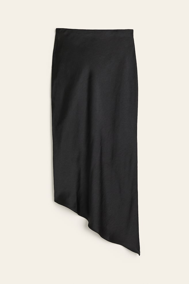 Asymmetric skirt - Black - 2