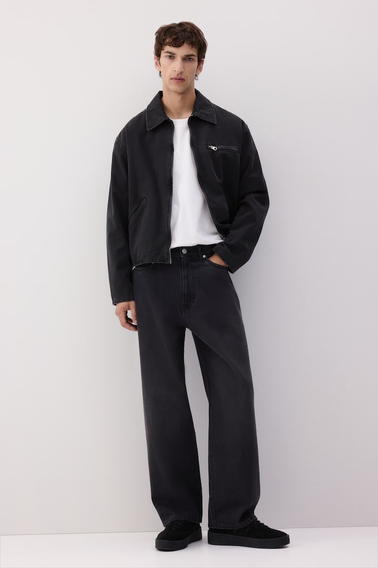 Jeans Outfit Hombre Color Negro Pantalones Vaqueros Ajustados De