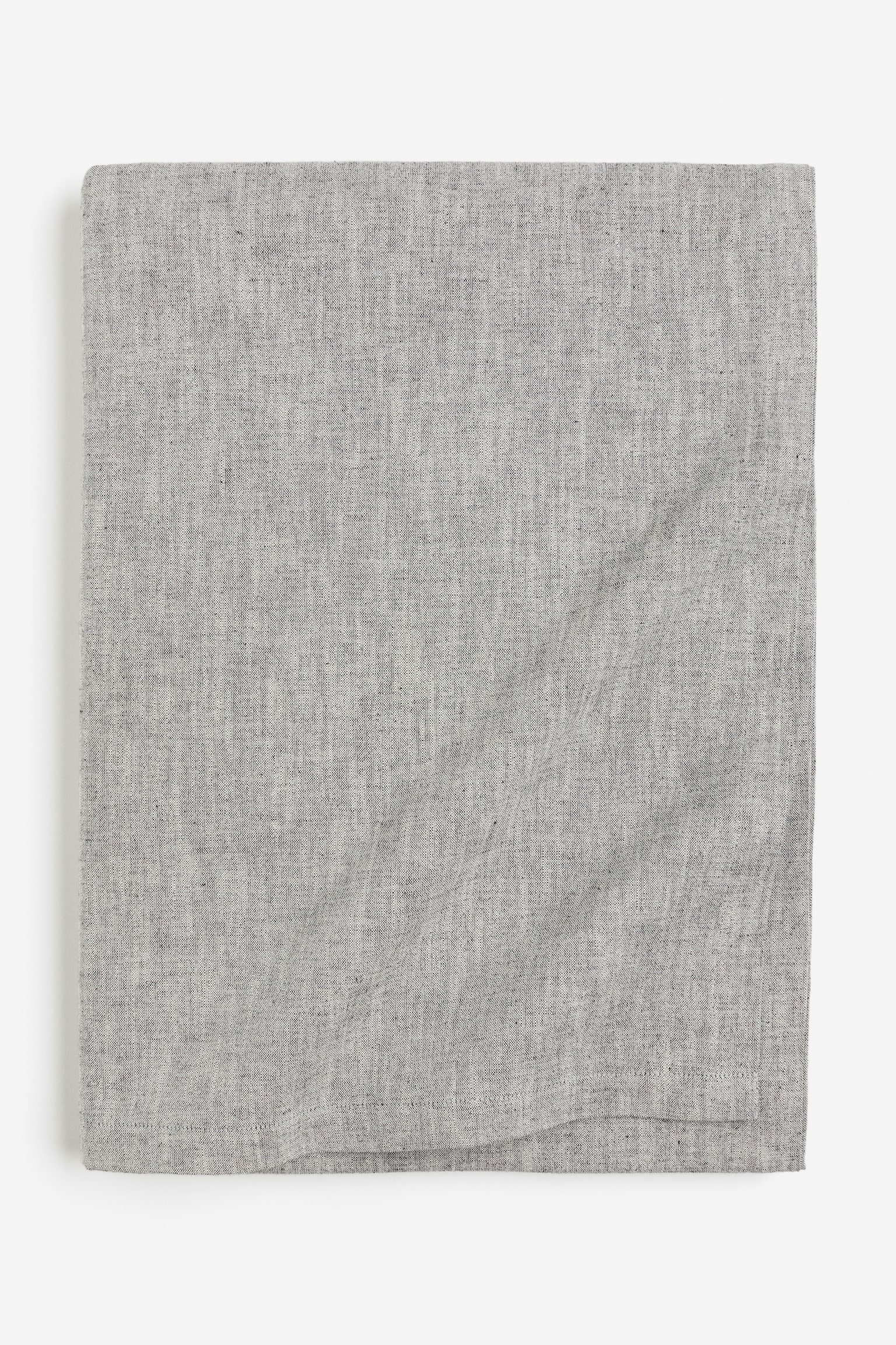 Cotton-blend tablecloth - Grey marl/Light beige/Beige marl - 1