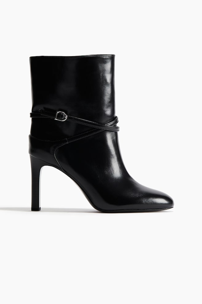 Bottines à talon - Noir/Marron foncé - 1
